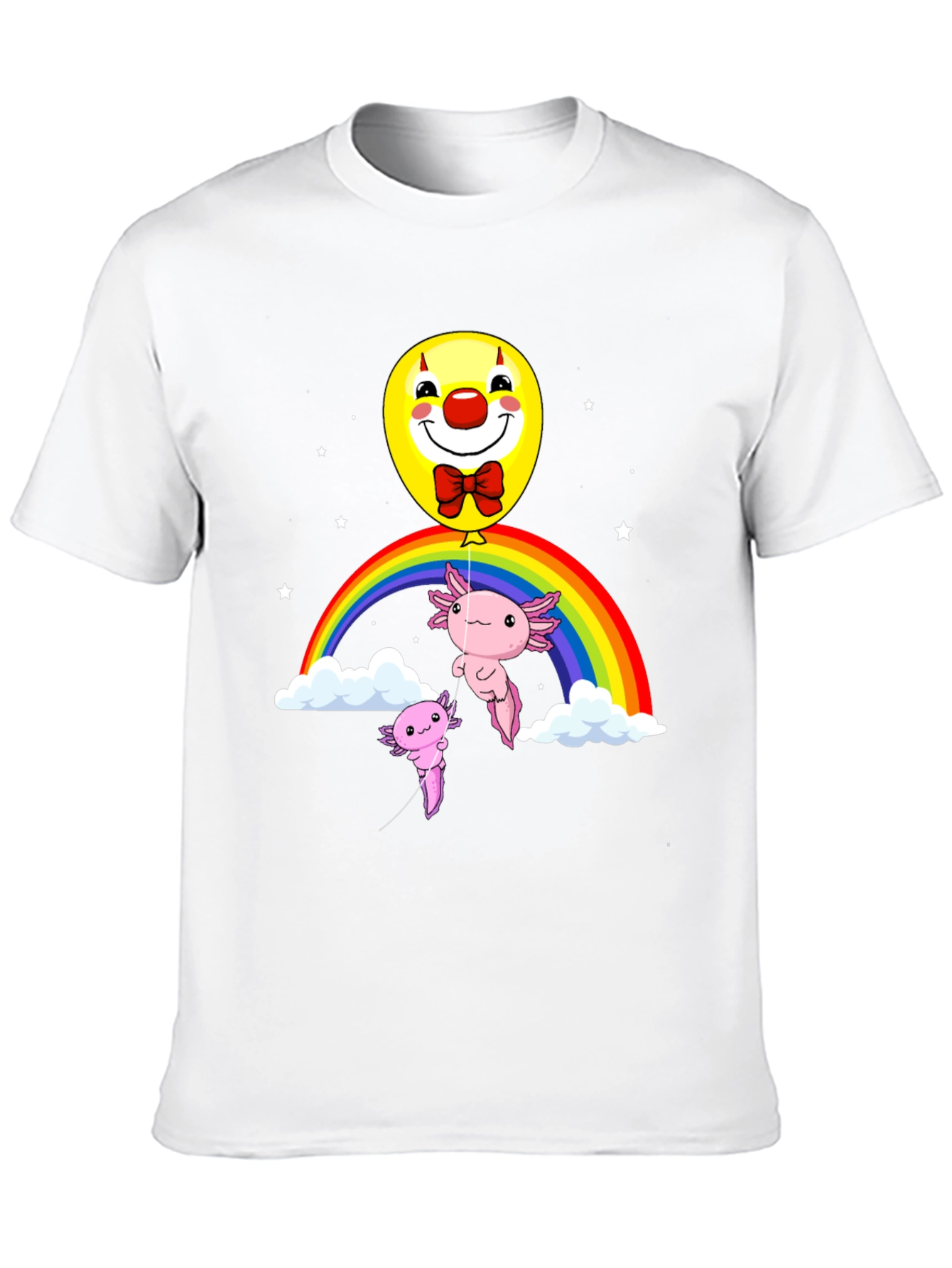 Axolotl Rainbow Clown Balloon T-Shirt