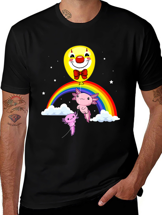 Axolotl Rainbow Clown Balloon T-Shirt