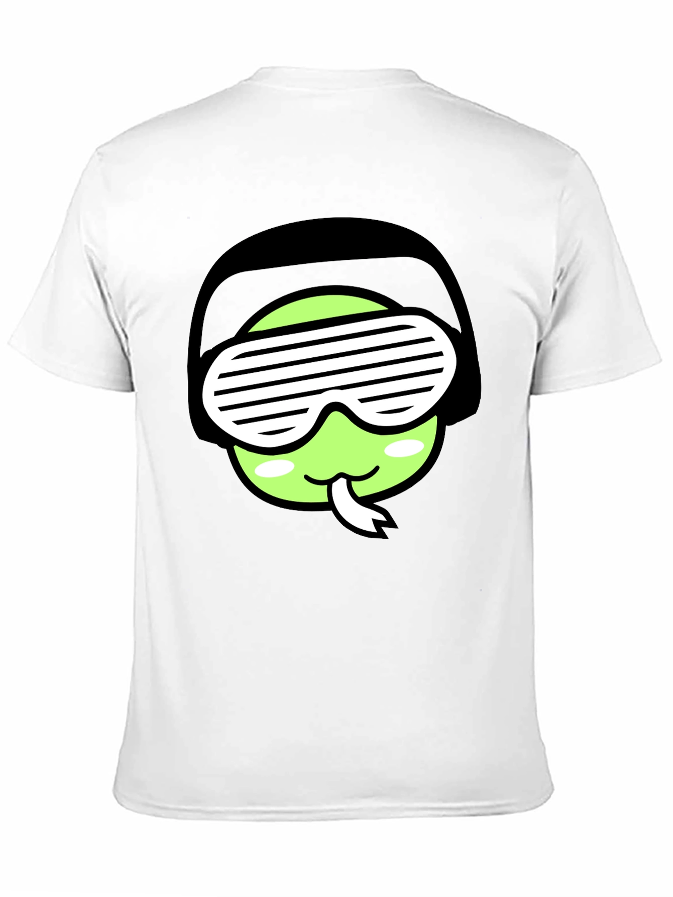 Cool Snake Emoji Graphic Tee - Black T-Shirt