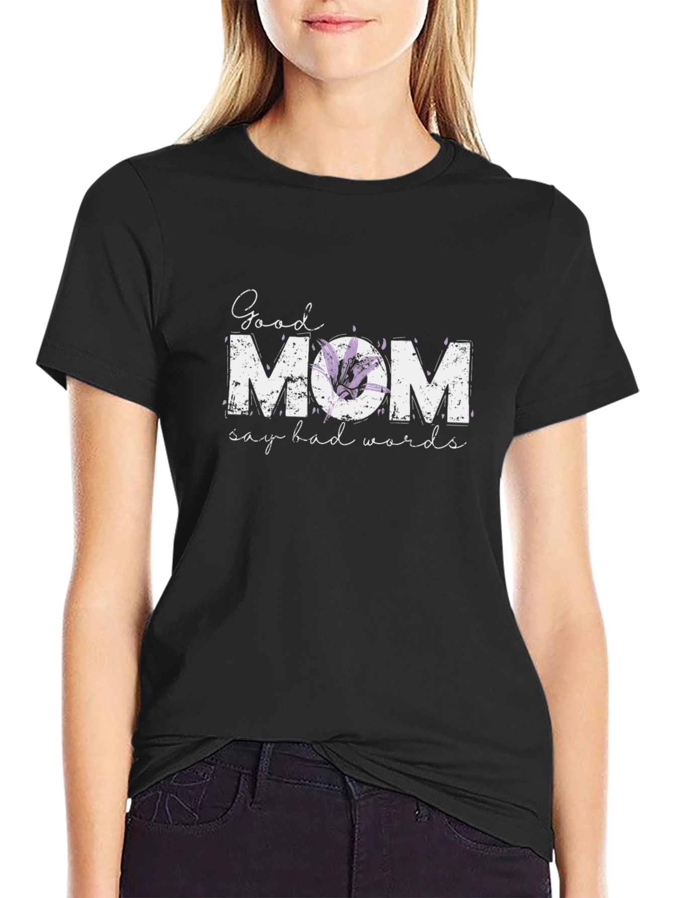 Good Mom Graphic T-Shirt - Black