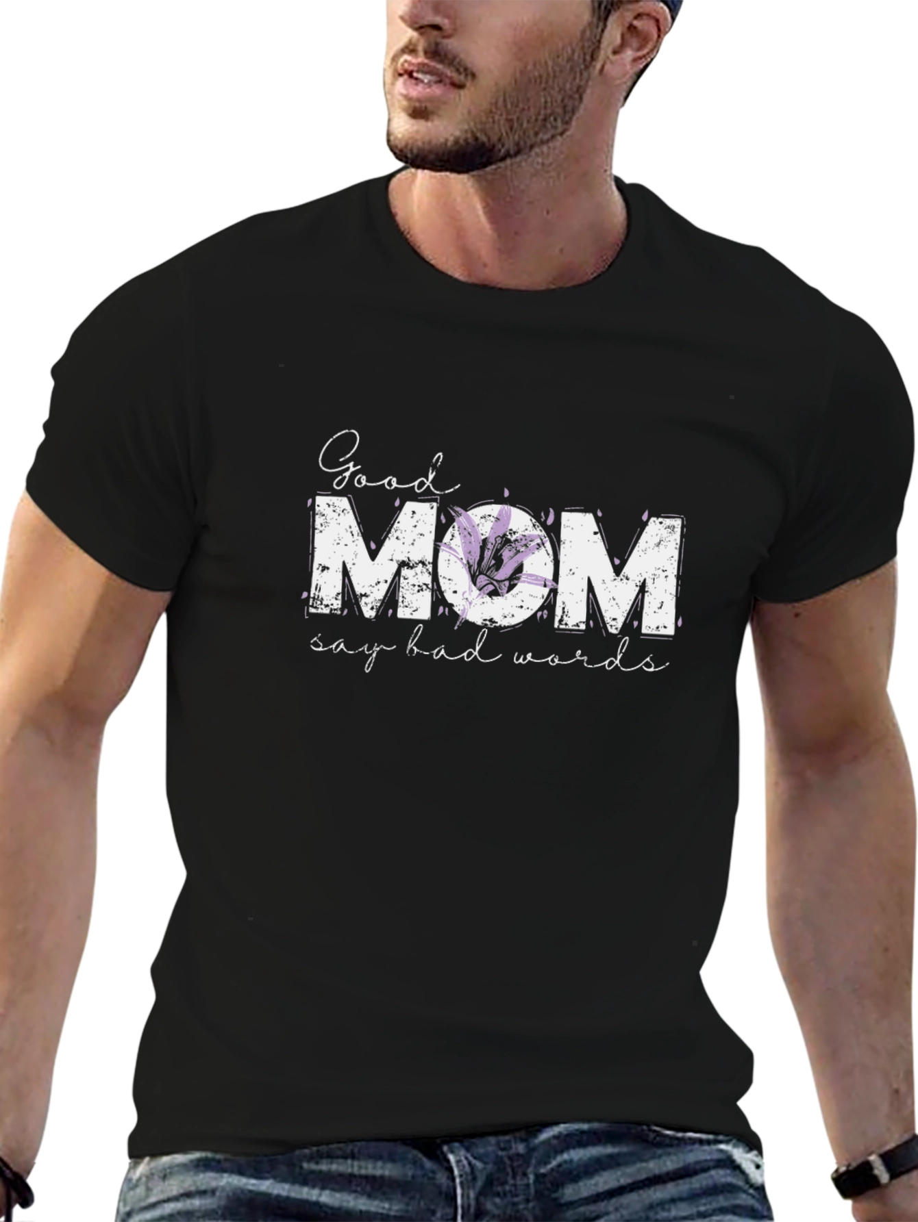 Good Mom Graphic T-Shirt - Black