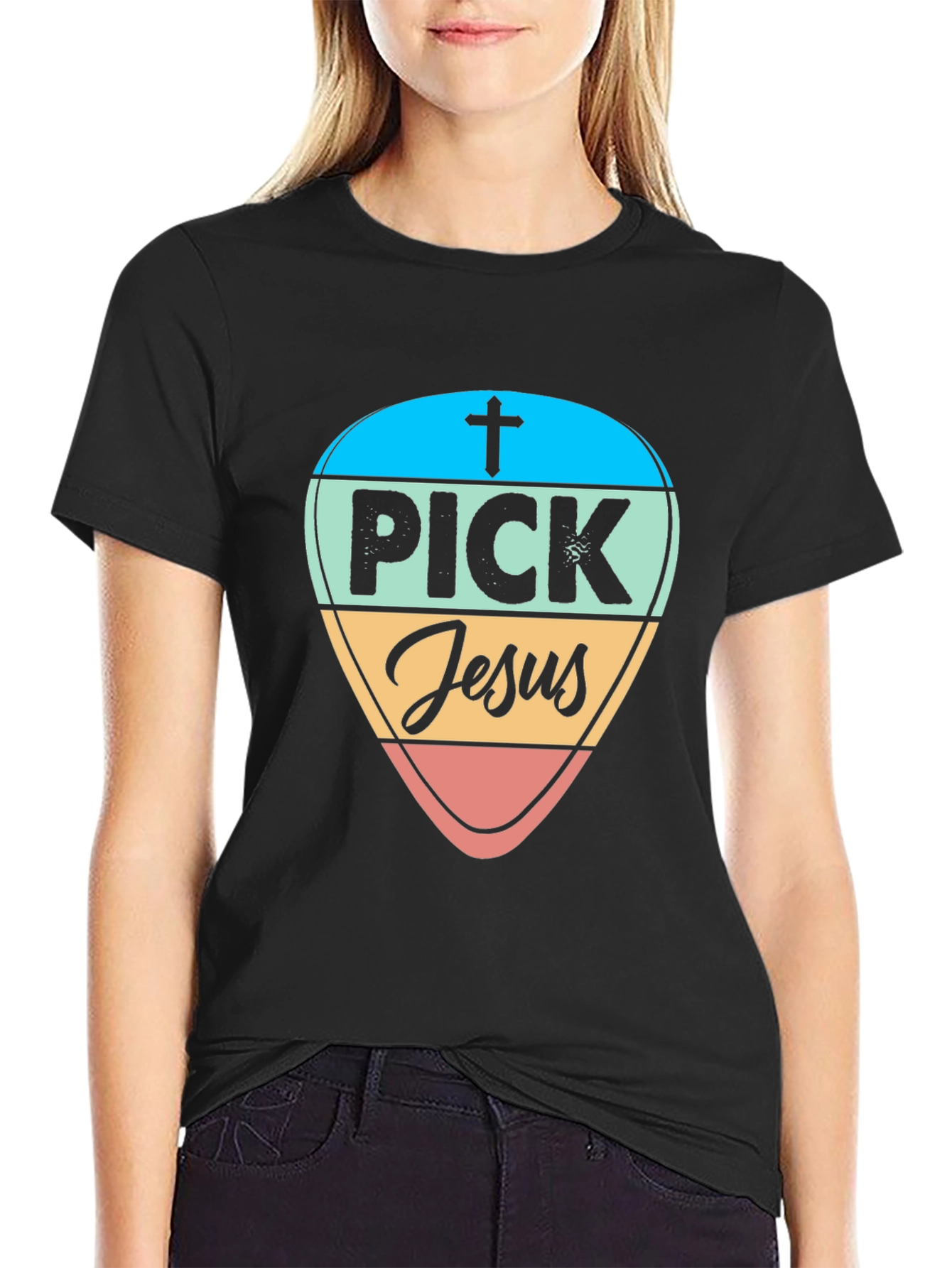 Pick Jesus T-Shirt Christian Graphic Tee
