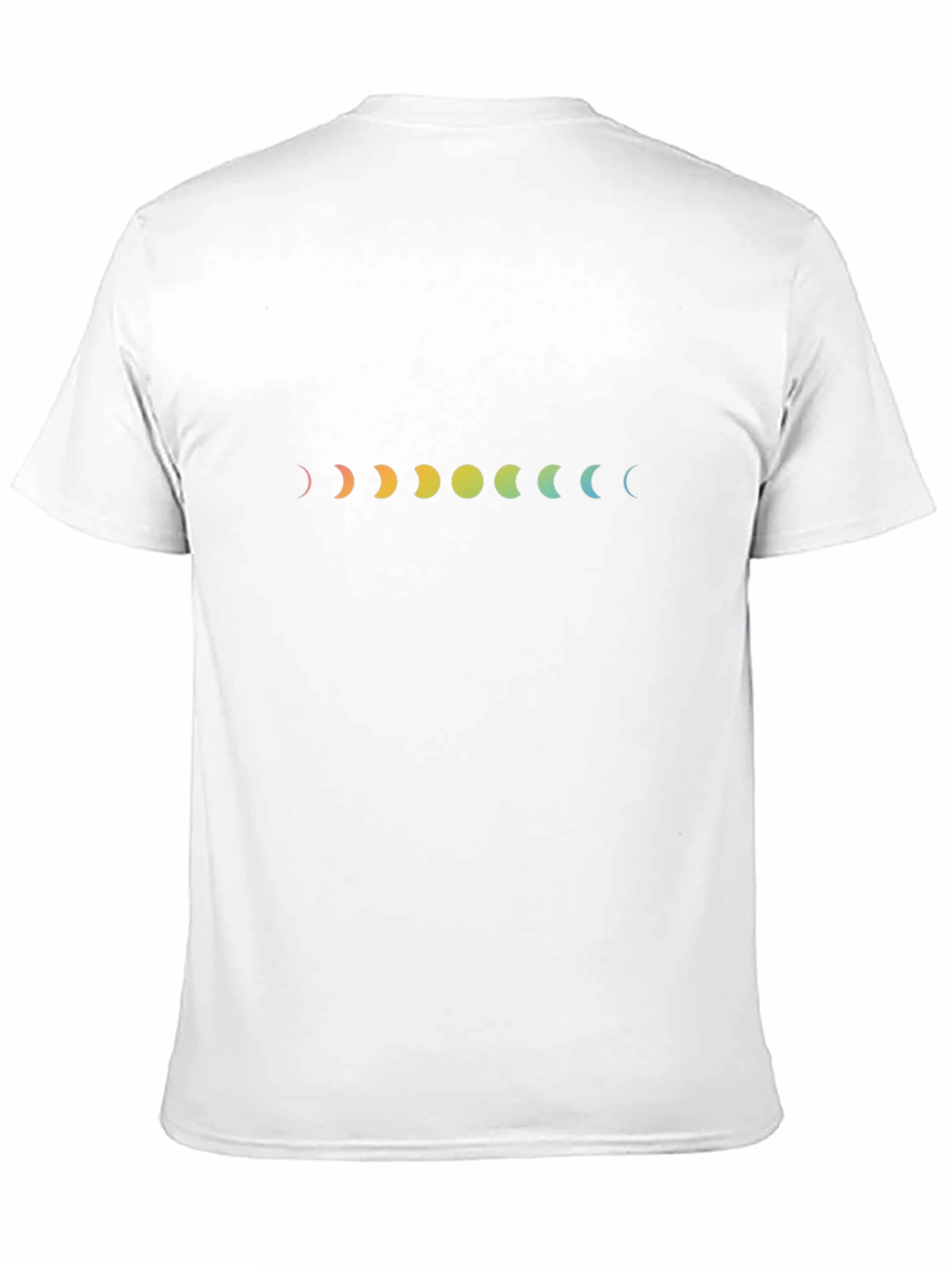 Rainbow Moon Phases Black T-Shirt