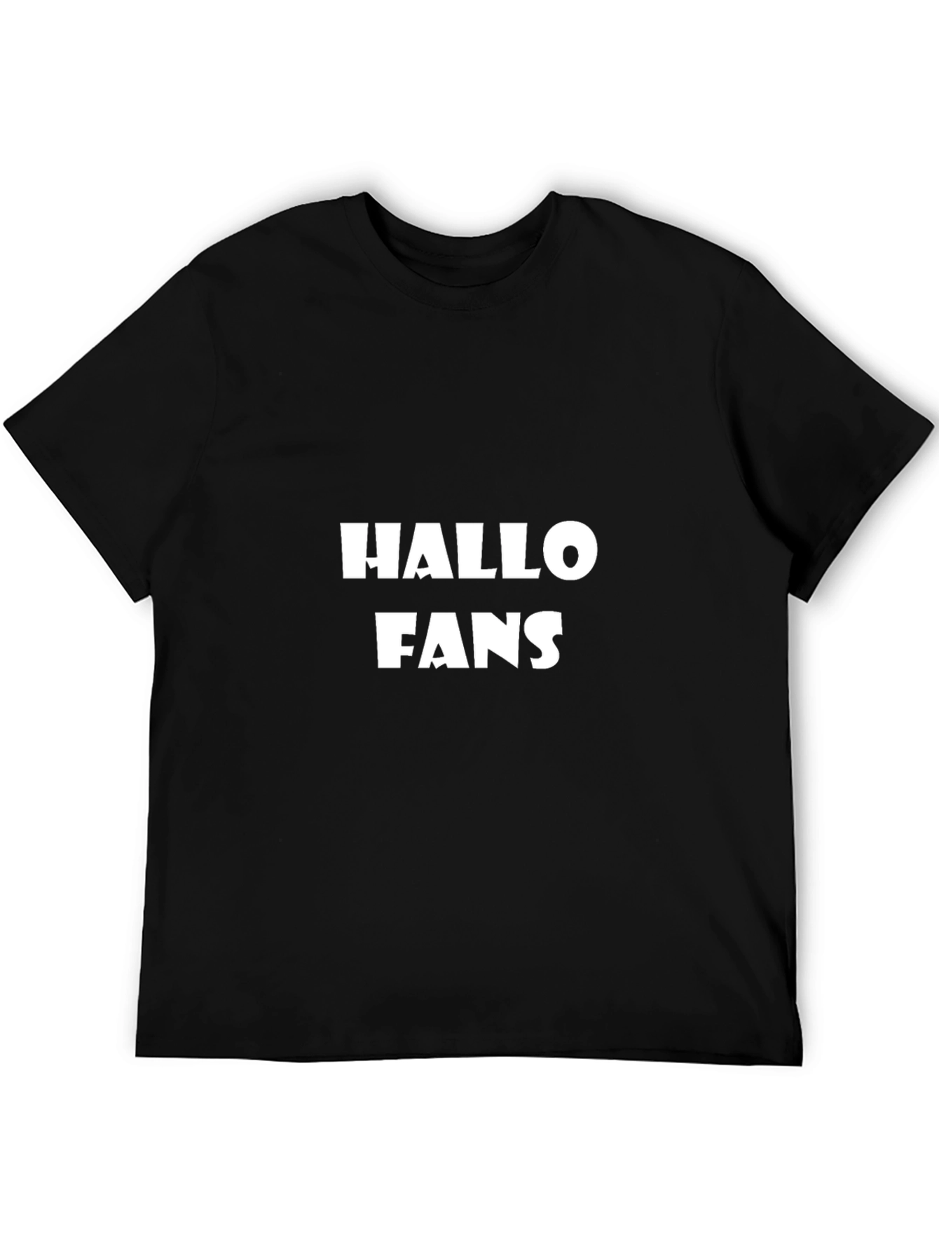 Hallo Fans Black Graphic Tee