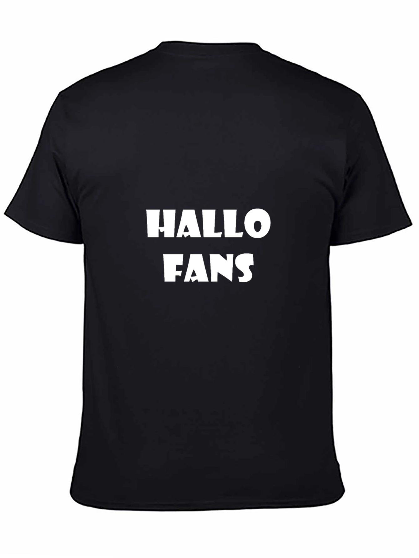 Hallo Fans Black Graphic Tee
