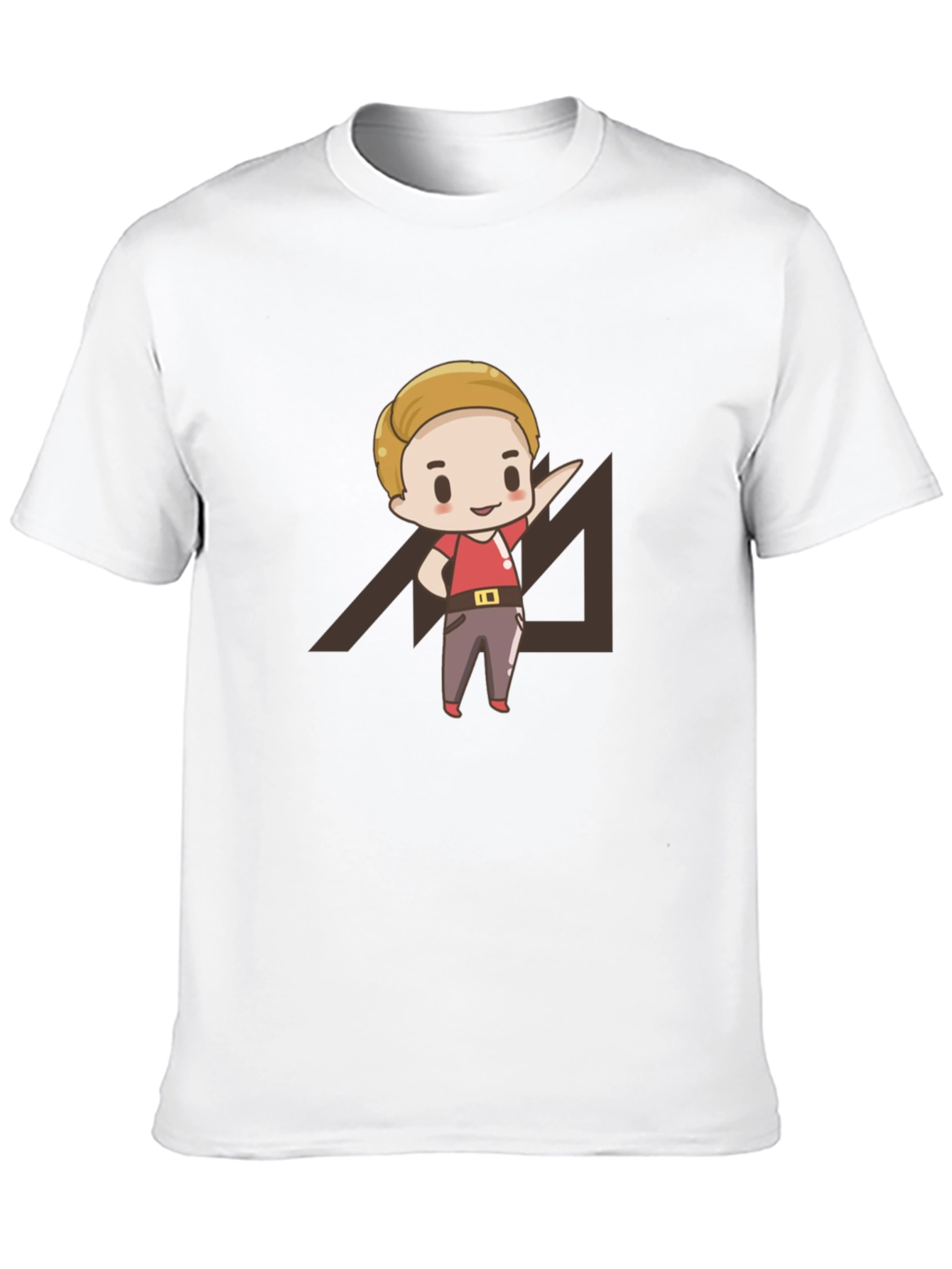 Cartoon Graphic Print Black T-Shirt