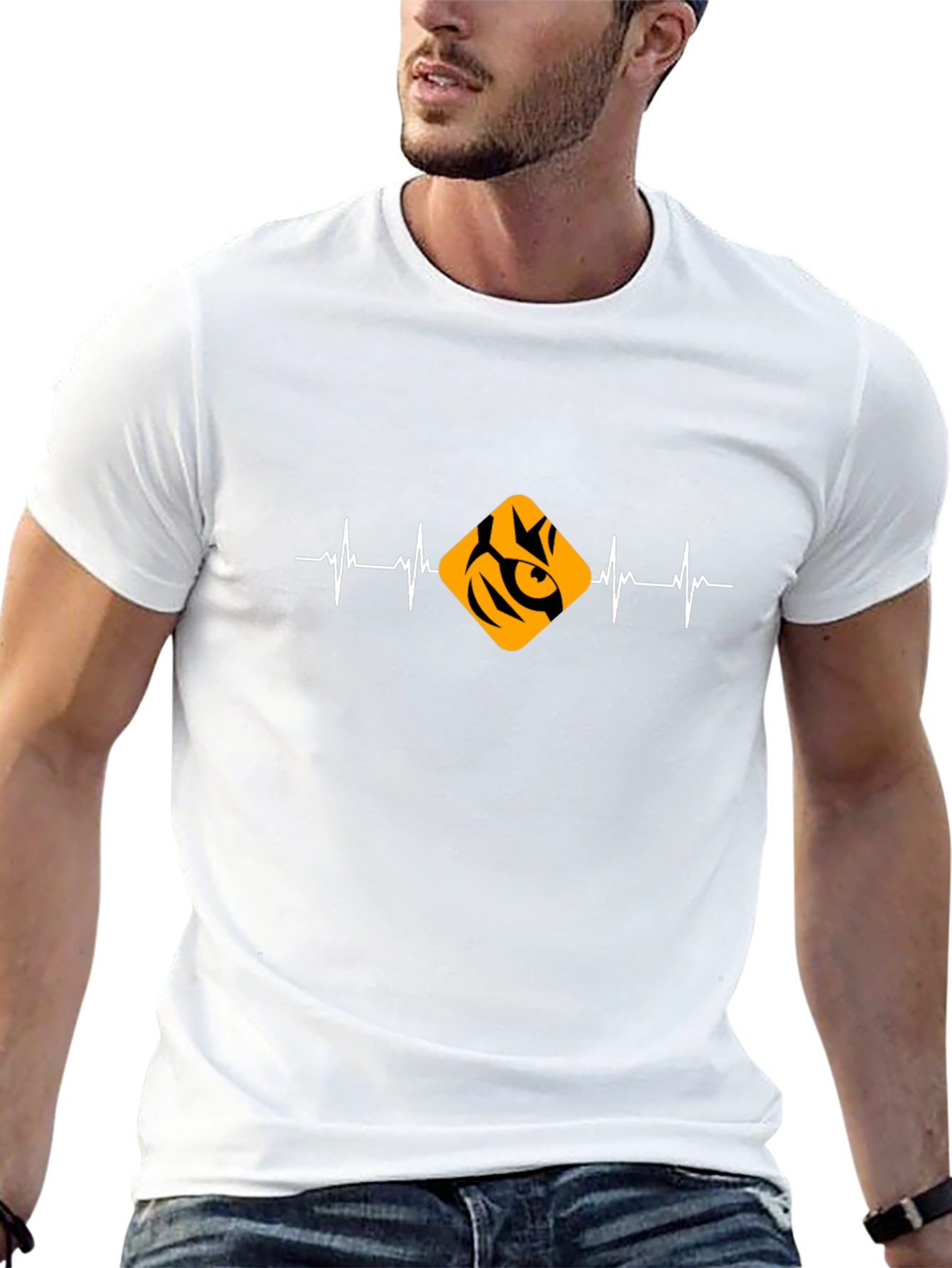 Tiger Heartbeat Black T-Shirt