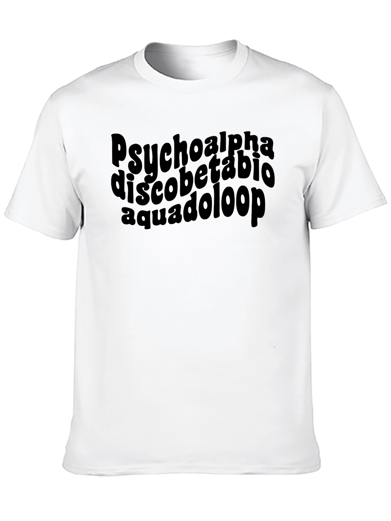 Psycho Alpha Black Graphic T-Shirt
