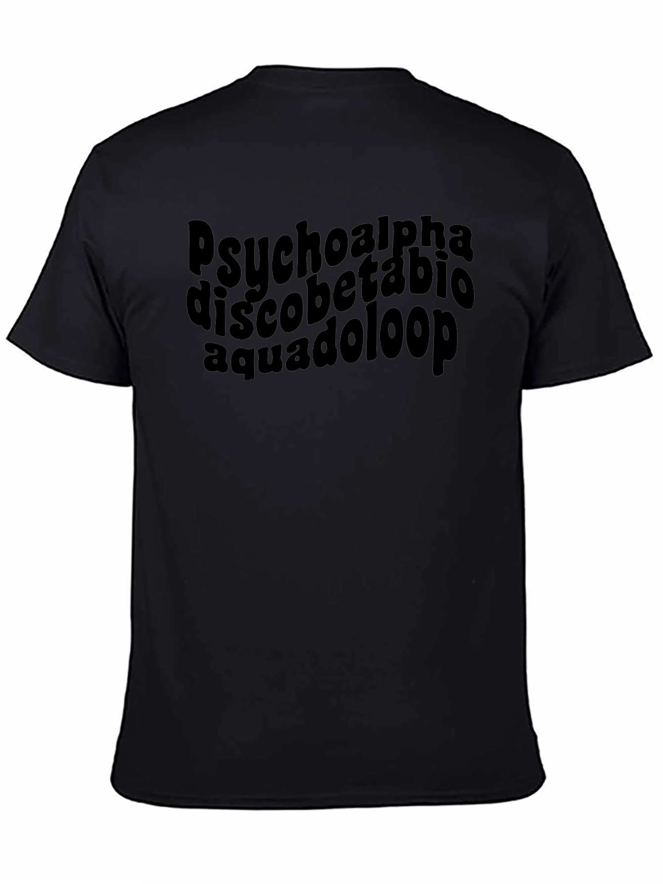 Psycho Alpha Black Graphic T-Shirt