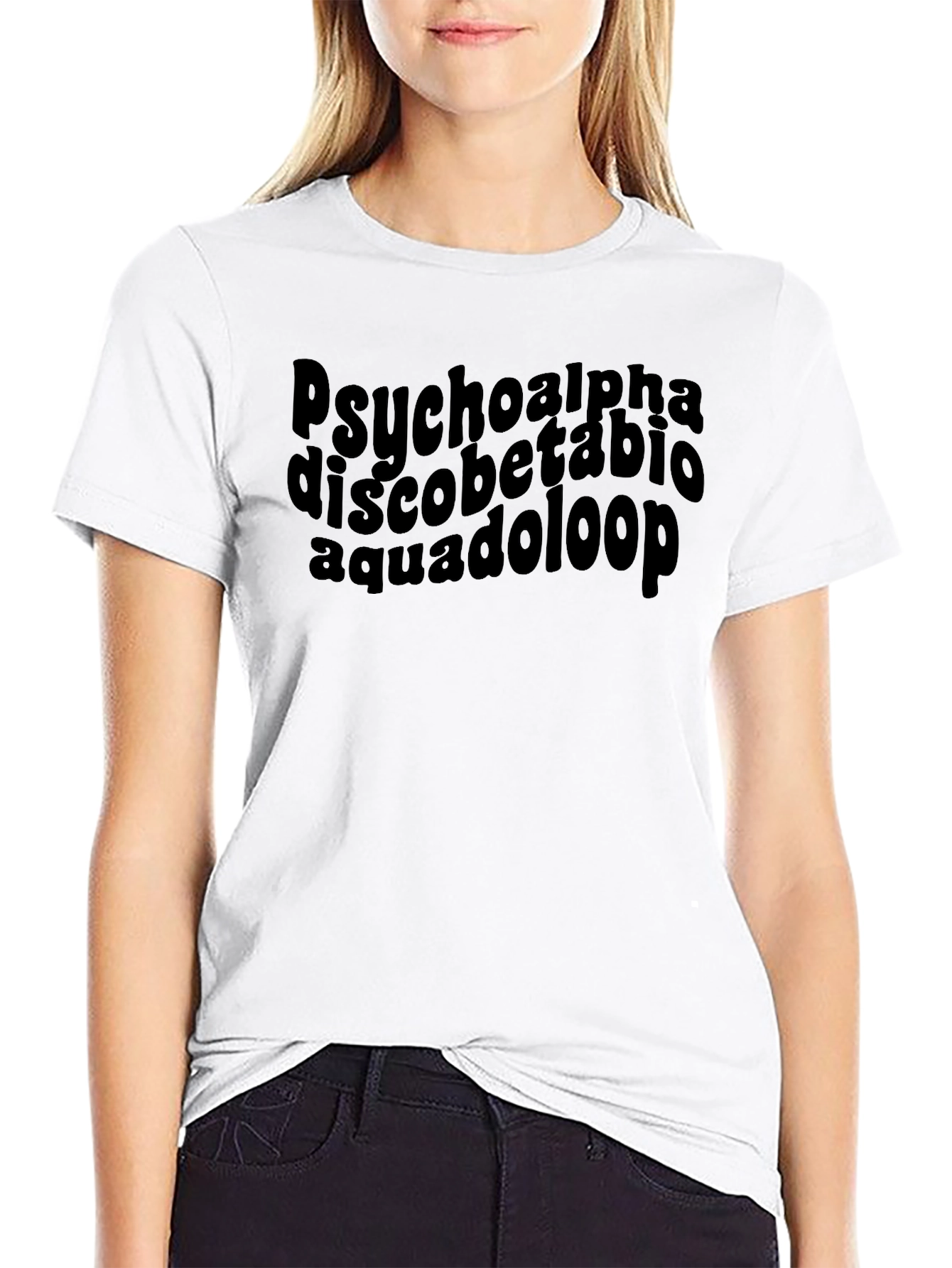 Psycho Alpha Black Graphic T-Shirt