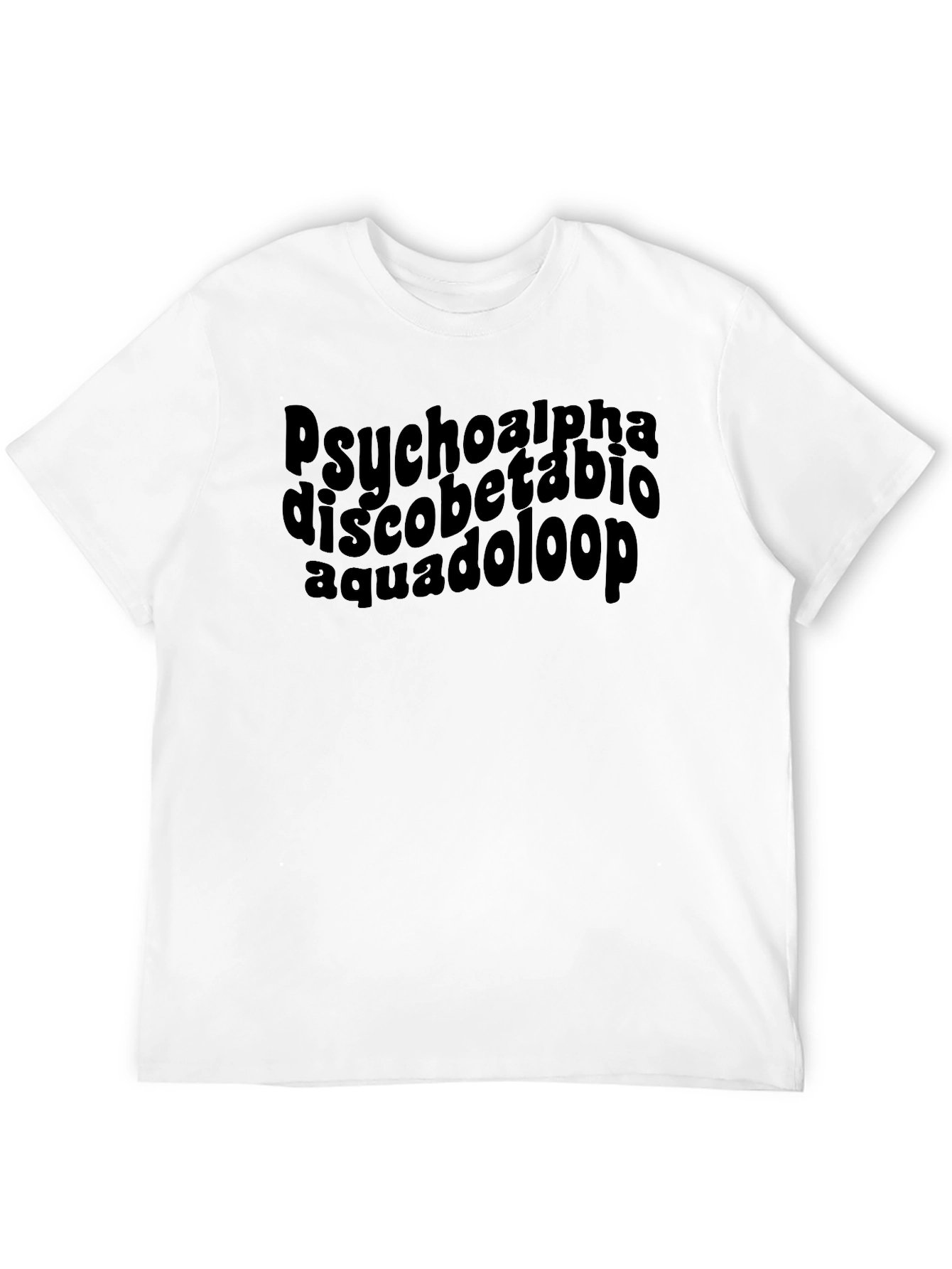 Psycho Alpha Black Graphic T-Shirt