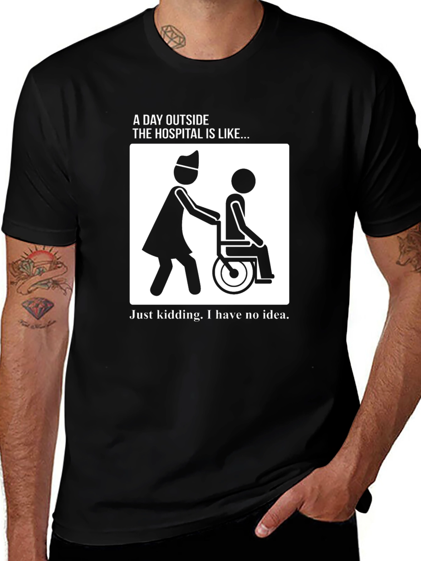 Humorous Hospital T-Shirt: A Day Outside...