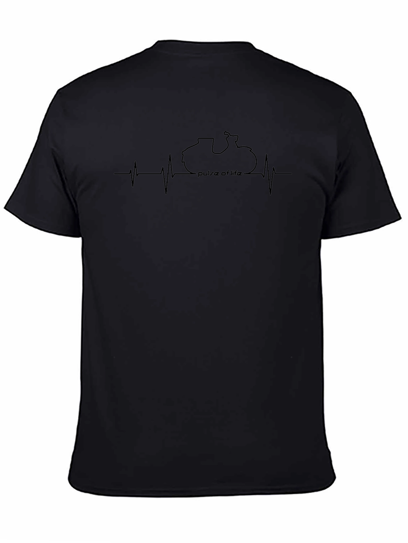 Motorcycle Pulse of Life Graphic Tee