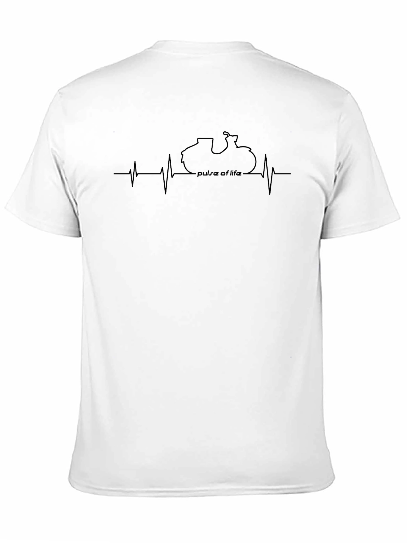 Motorcycle Pulse of Life Graphic Tee