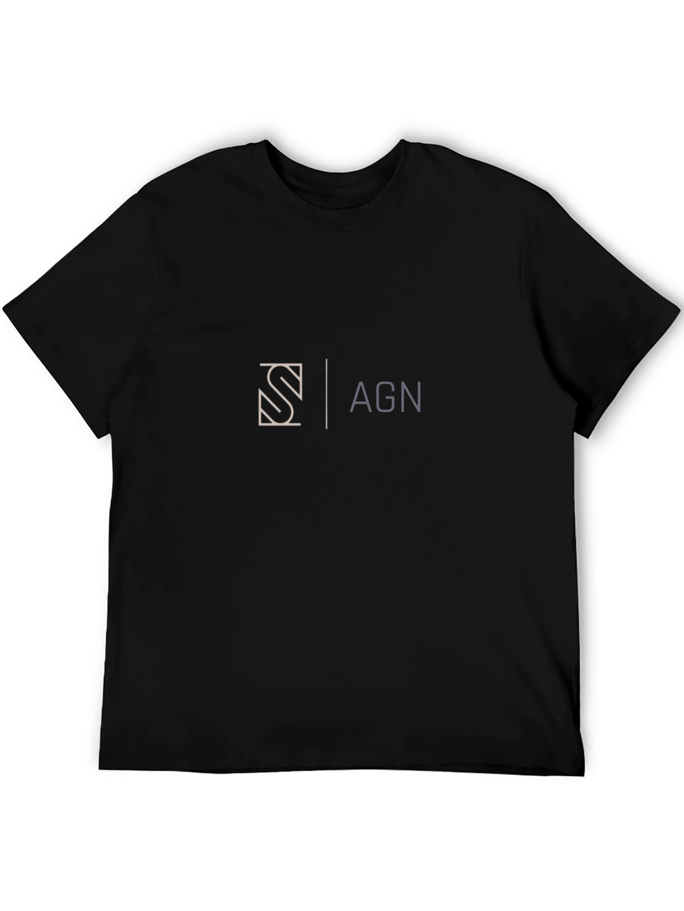 Modern Graphic Tee - Black S|AGN Design T-Shirt