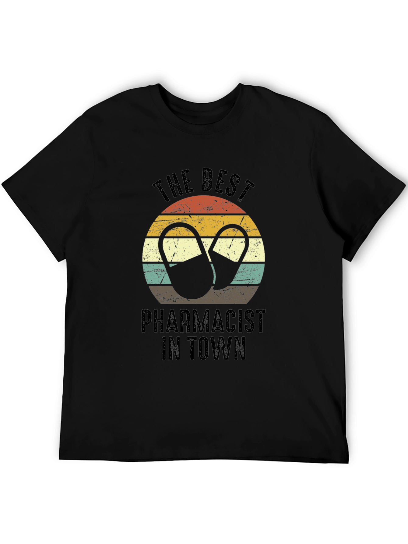 Best Pharmacist T-Shirt - Retro Pill Design