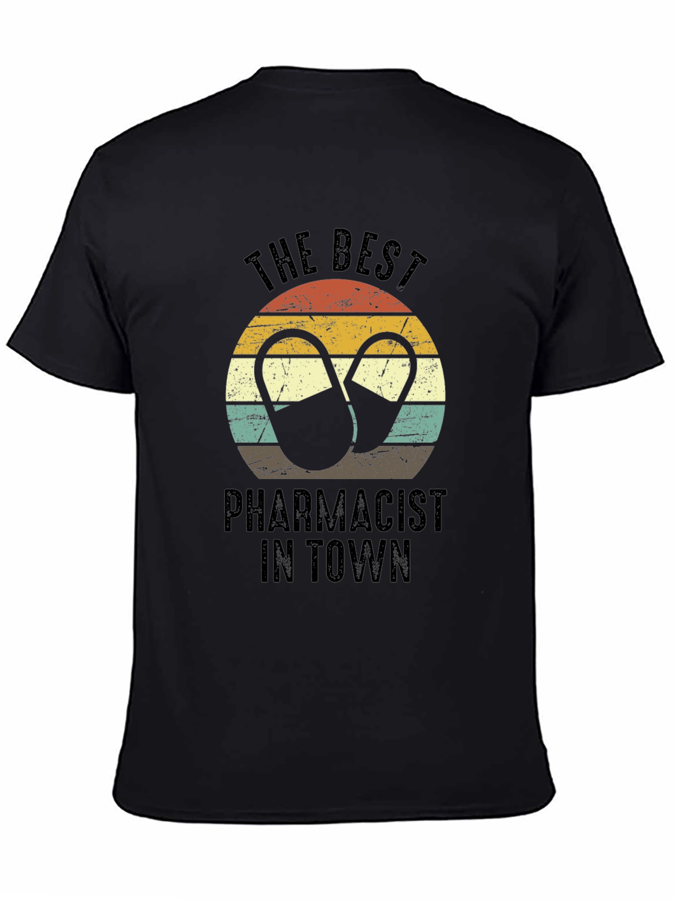 Best Pharmacist T-Shirt - Retro Pill Design