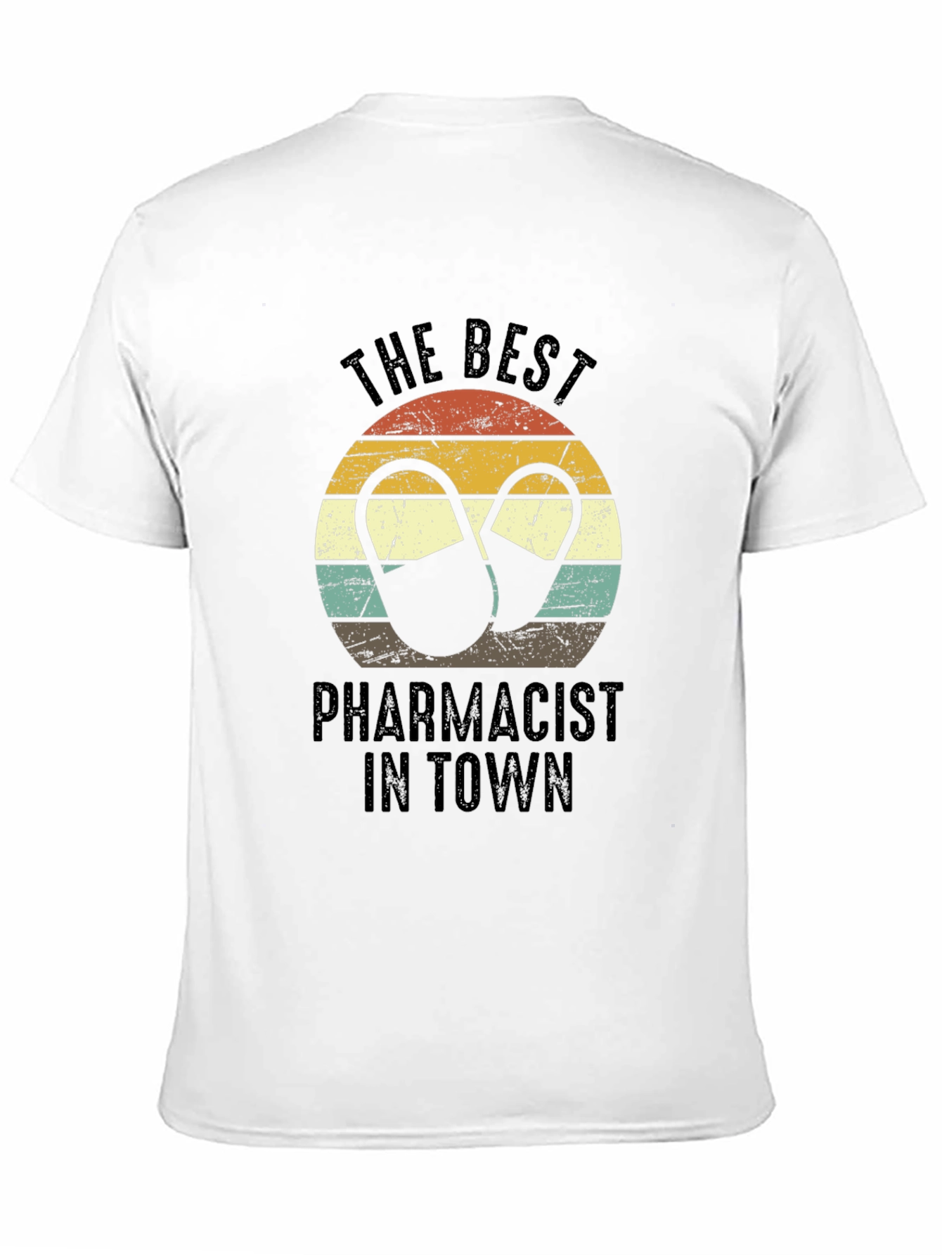 Best Pharmacist T-Shirt - Retro Pill Design