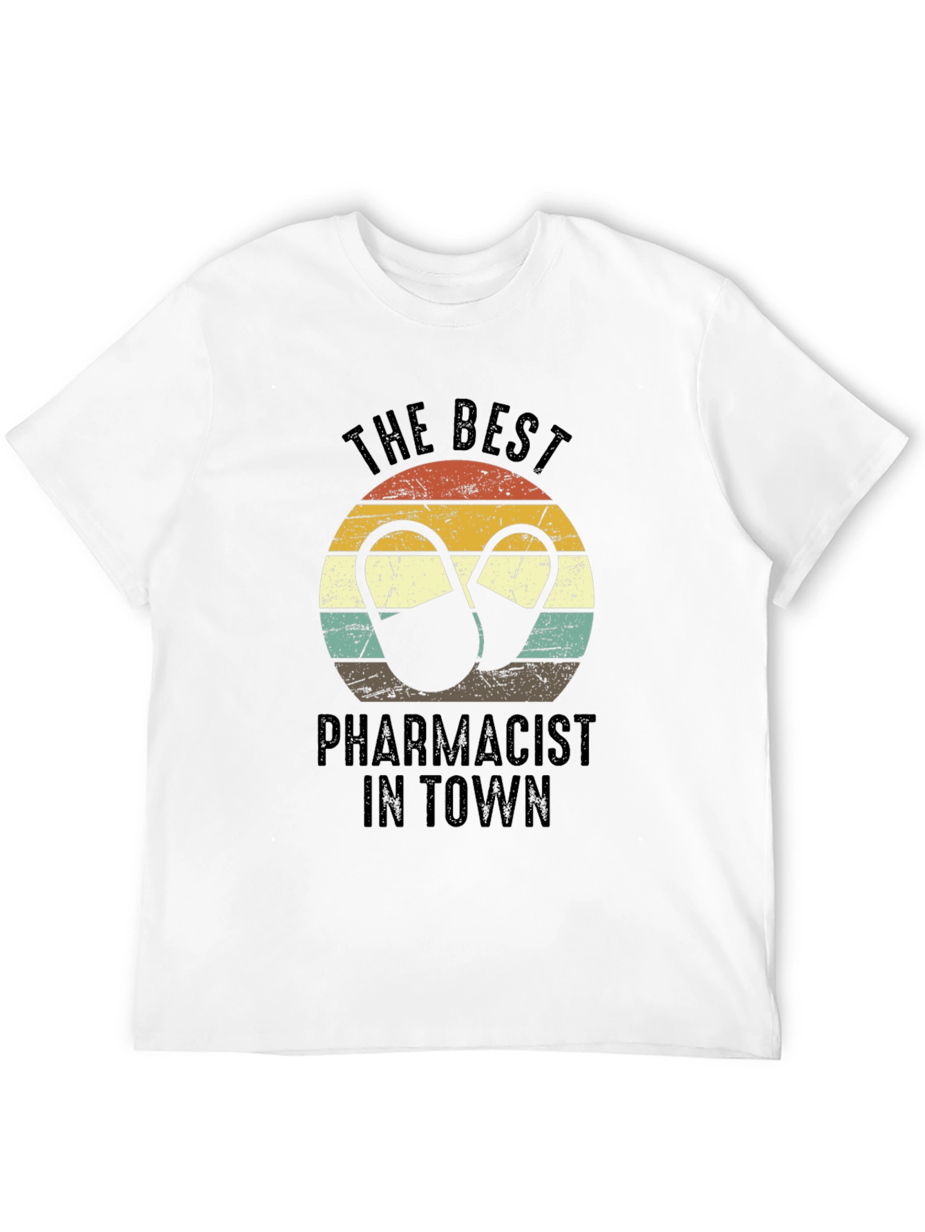 Best Pharmacist T-Shirt - Retro Pill Design