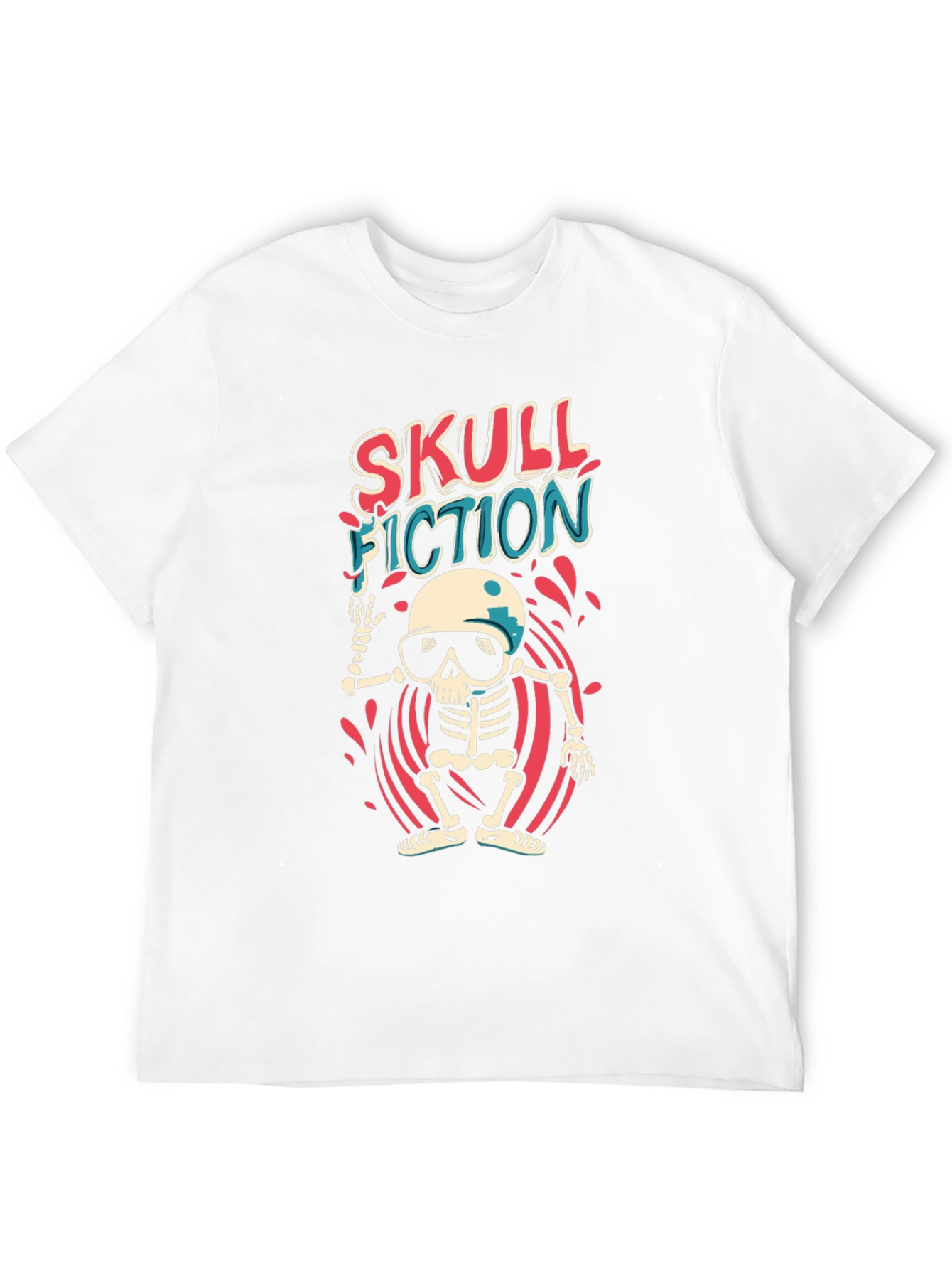 Skull Fiction Graphic Tee - Black