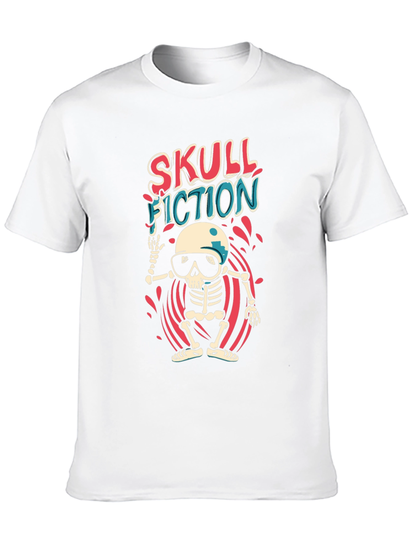 Skull Fiction Graphic Tee - Black