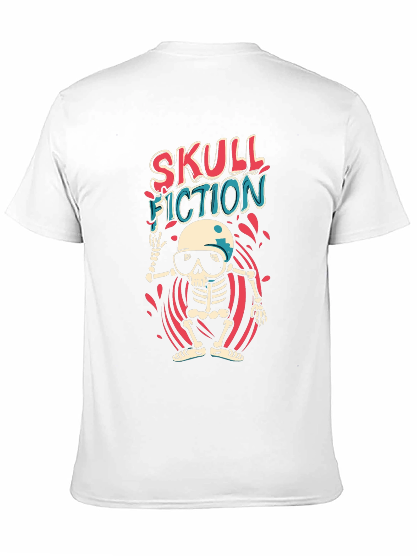 Skull Fiction Graphic Tee - Black
