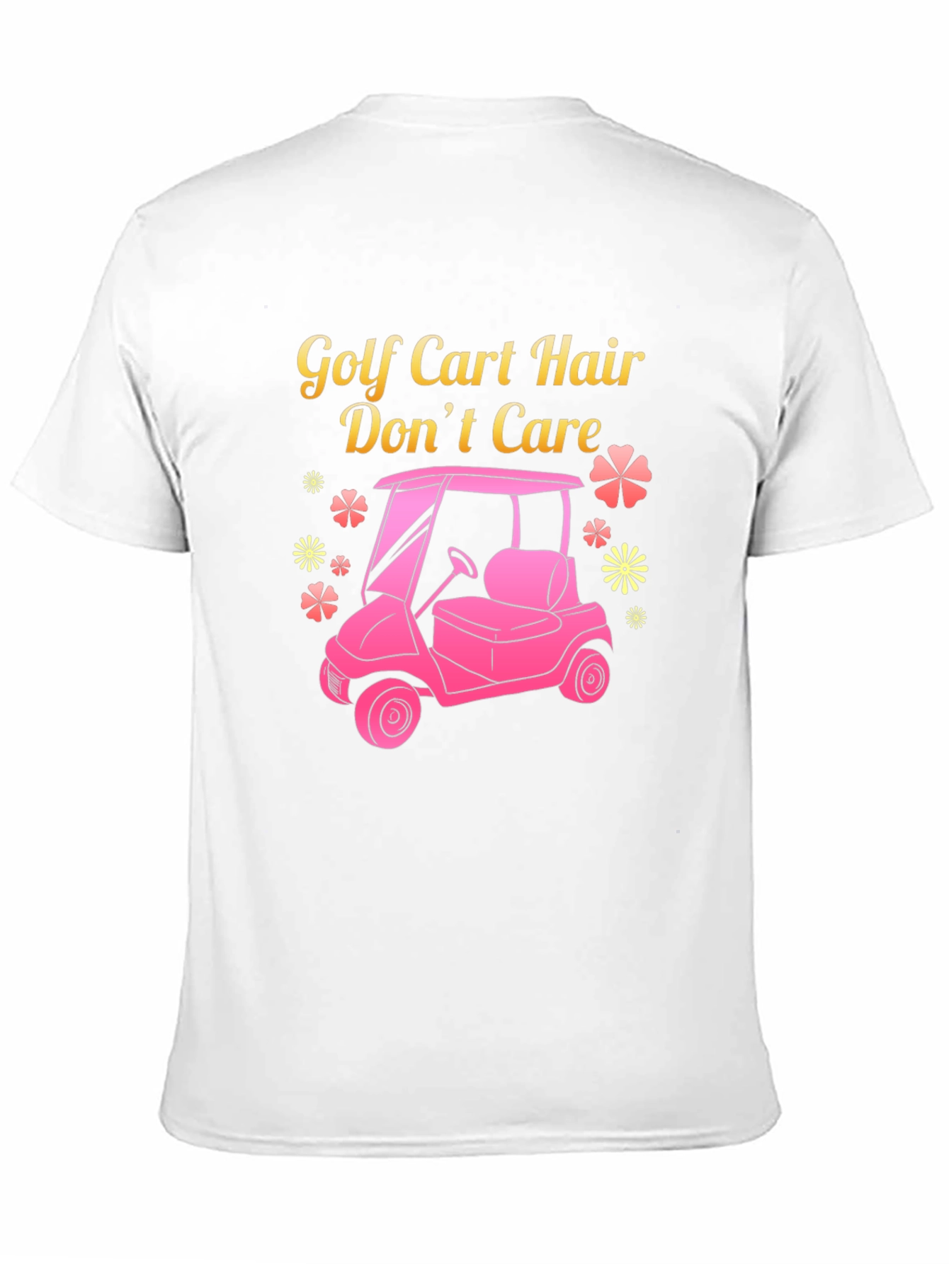 Golf Cart Hair Dont Care Tee