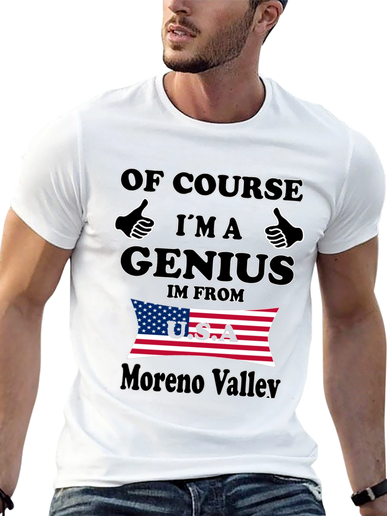 Funny Genius Moreno Valley USA T-Shirt
