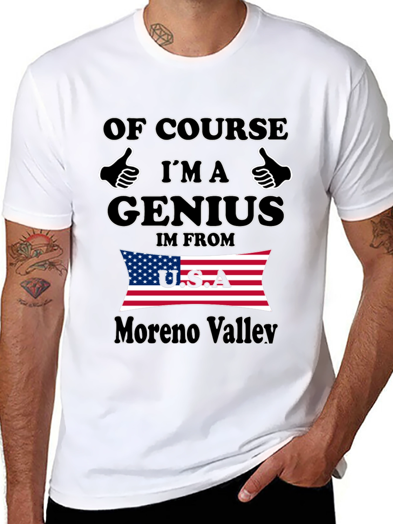 Funny Genius Moreno Valley USA T-Shirt