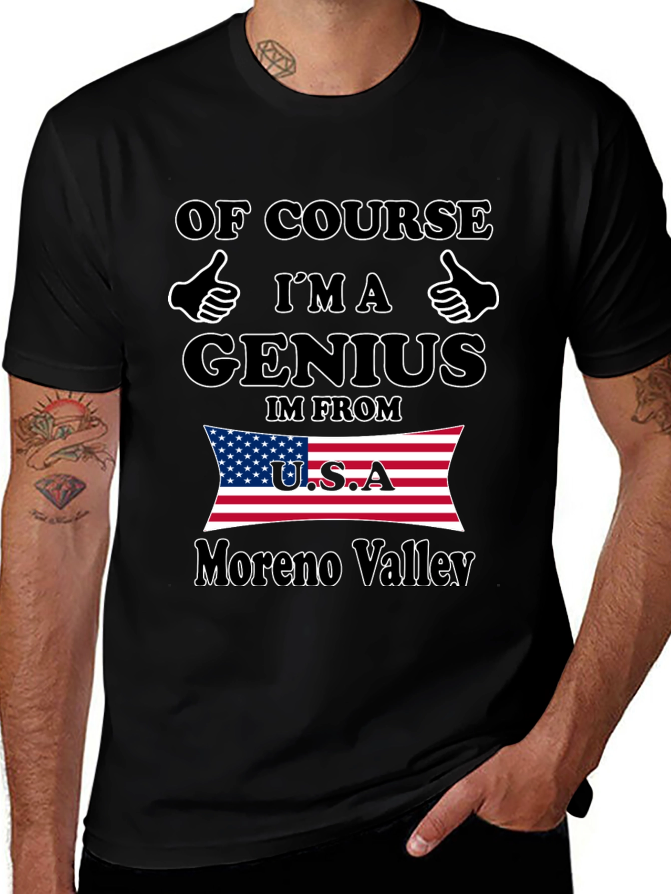 Funny Genius Moreno Valley USA T-Shirt