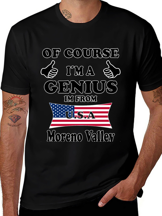 Funny Genius Moreno Valley USA T-Shirt