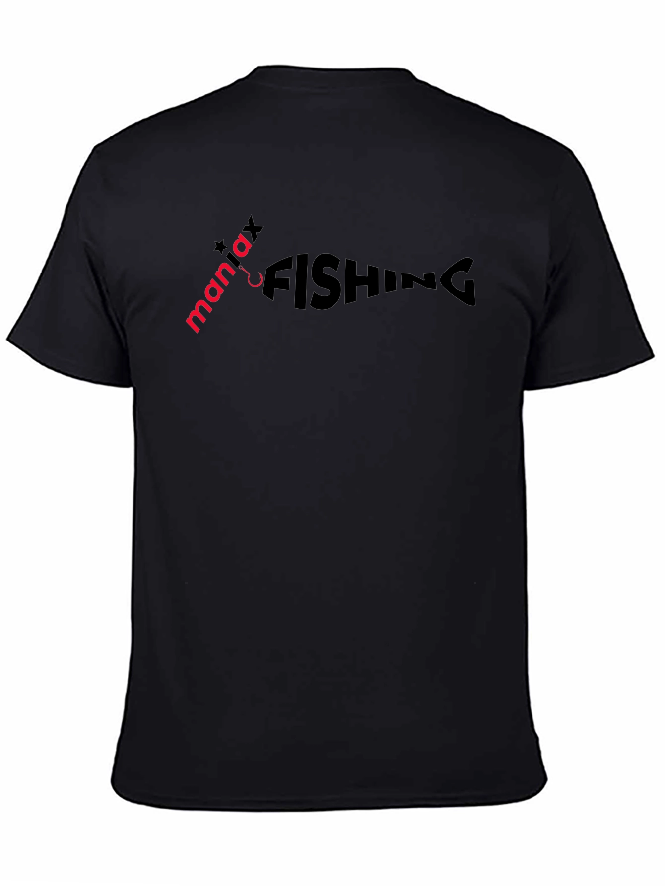 Maniax Fishing Graphic Tee - Black