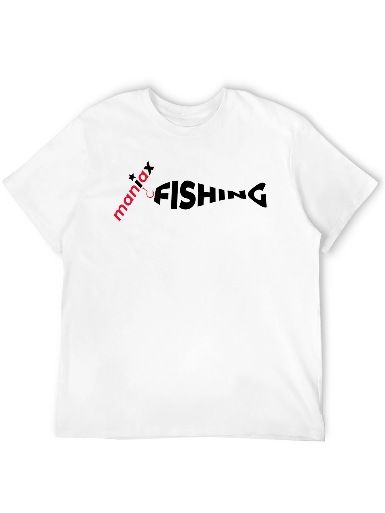 Maniax Fishing Graphic Tee - Black