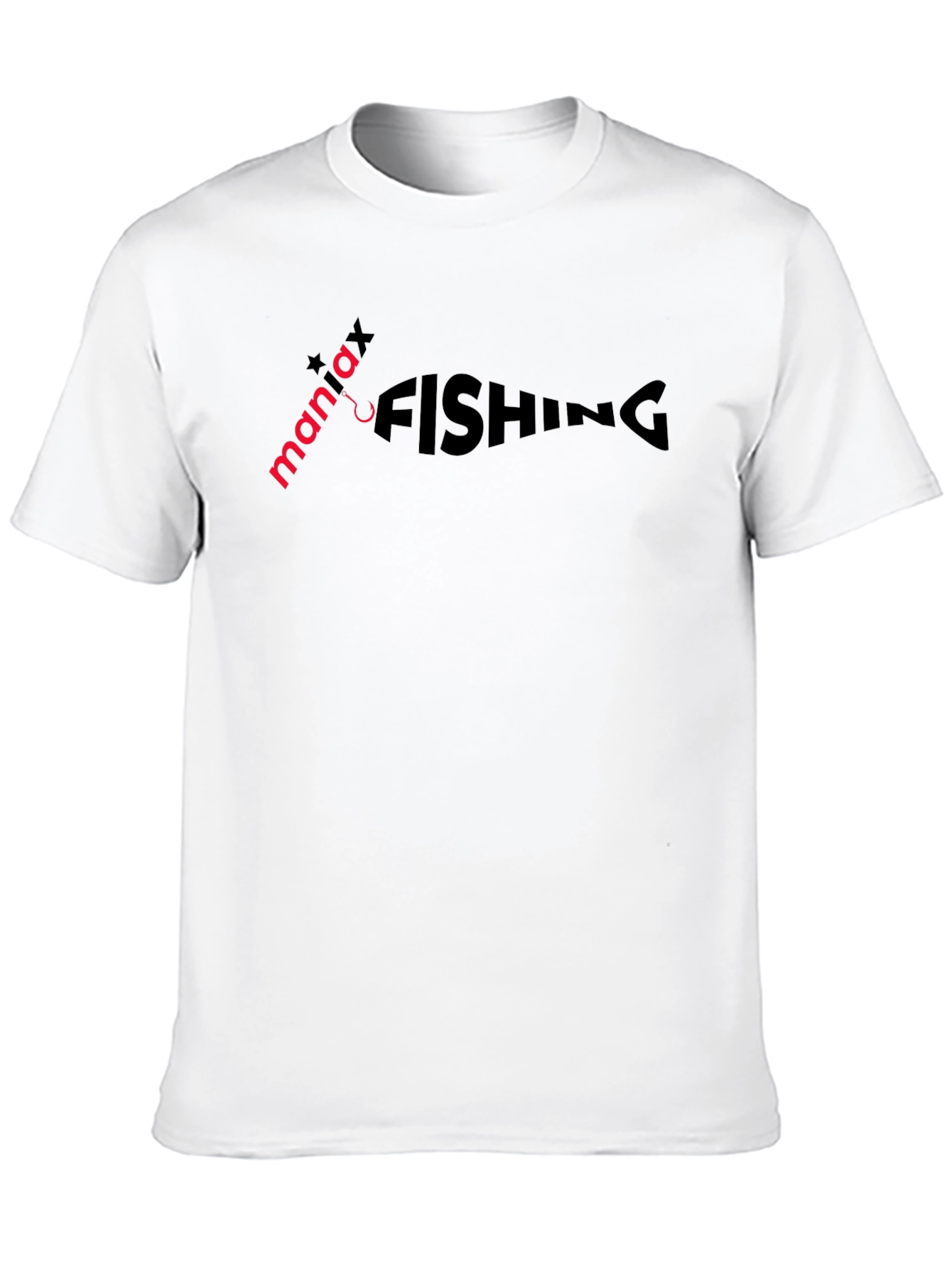 Maniax Fishing Graphic Tee - Black