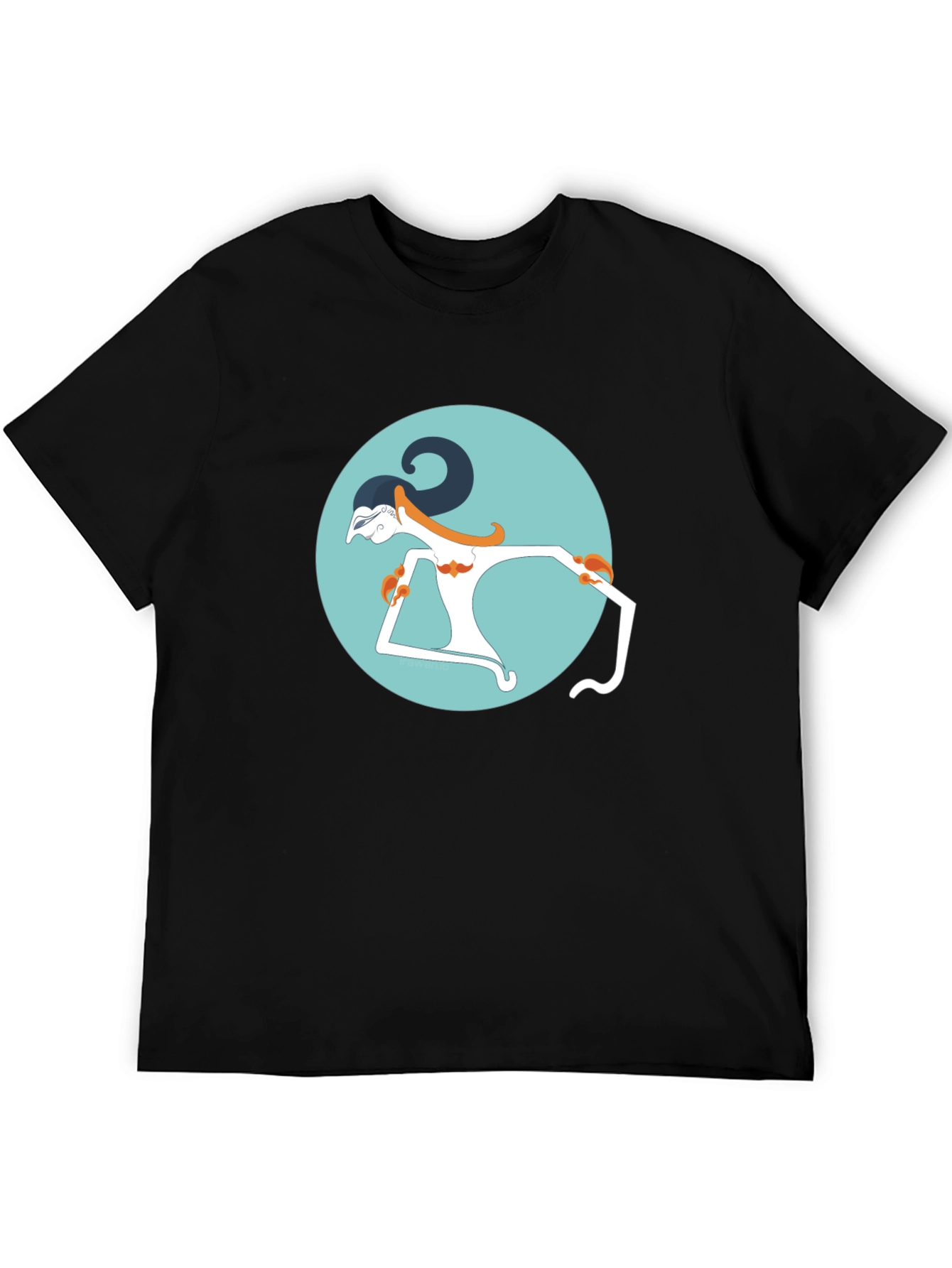 Wayang Kulit Black Graphic Tee