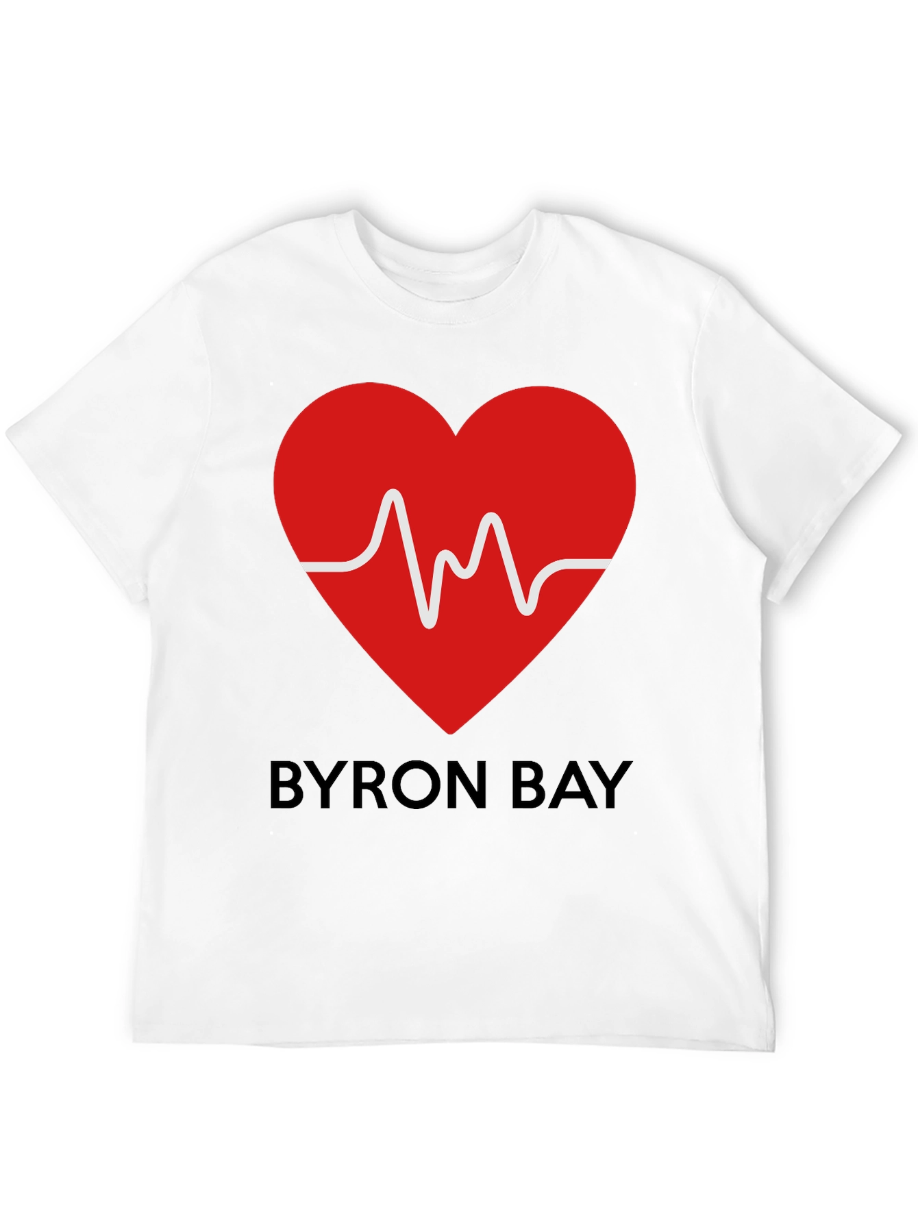Byron Bay Heartbeat Graphic Tee