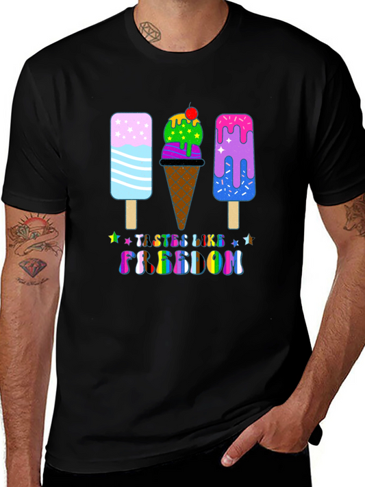 Tastes Like Freedom Ice Cream Graphic Tee