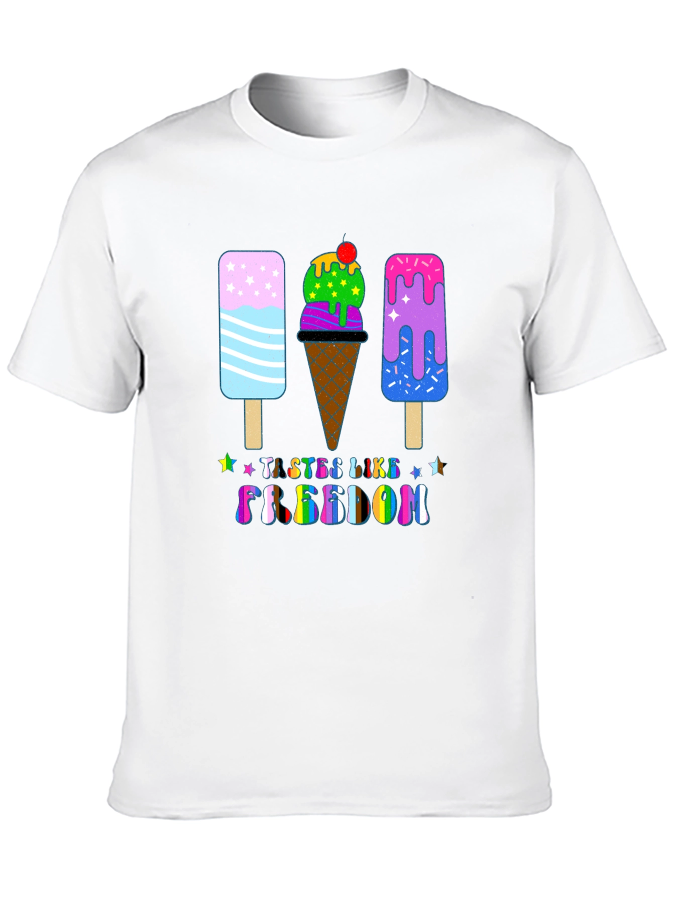 Tastes Like Freedom Ice Cream Graphic Tee