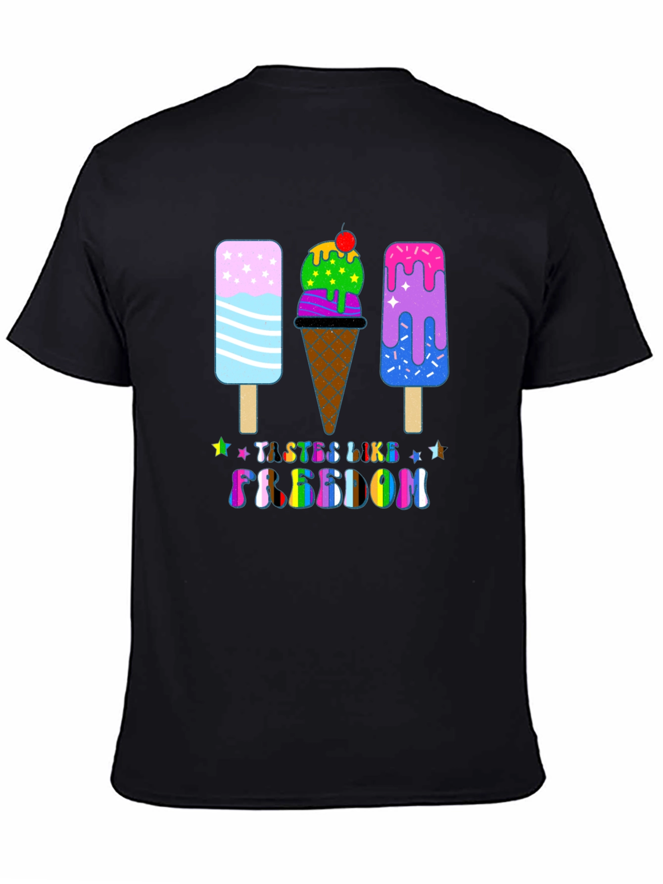 Tastes Like Freedom Ice Cream Graphic Tee