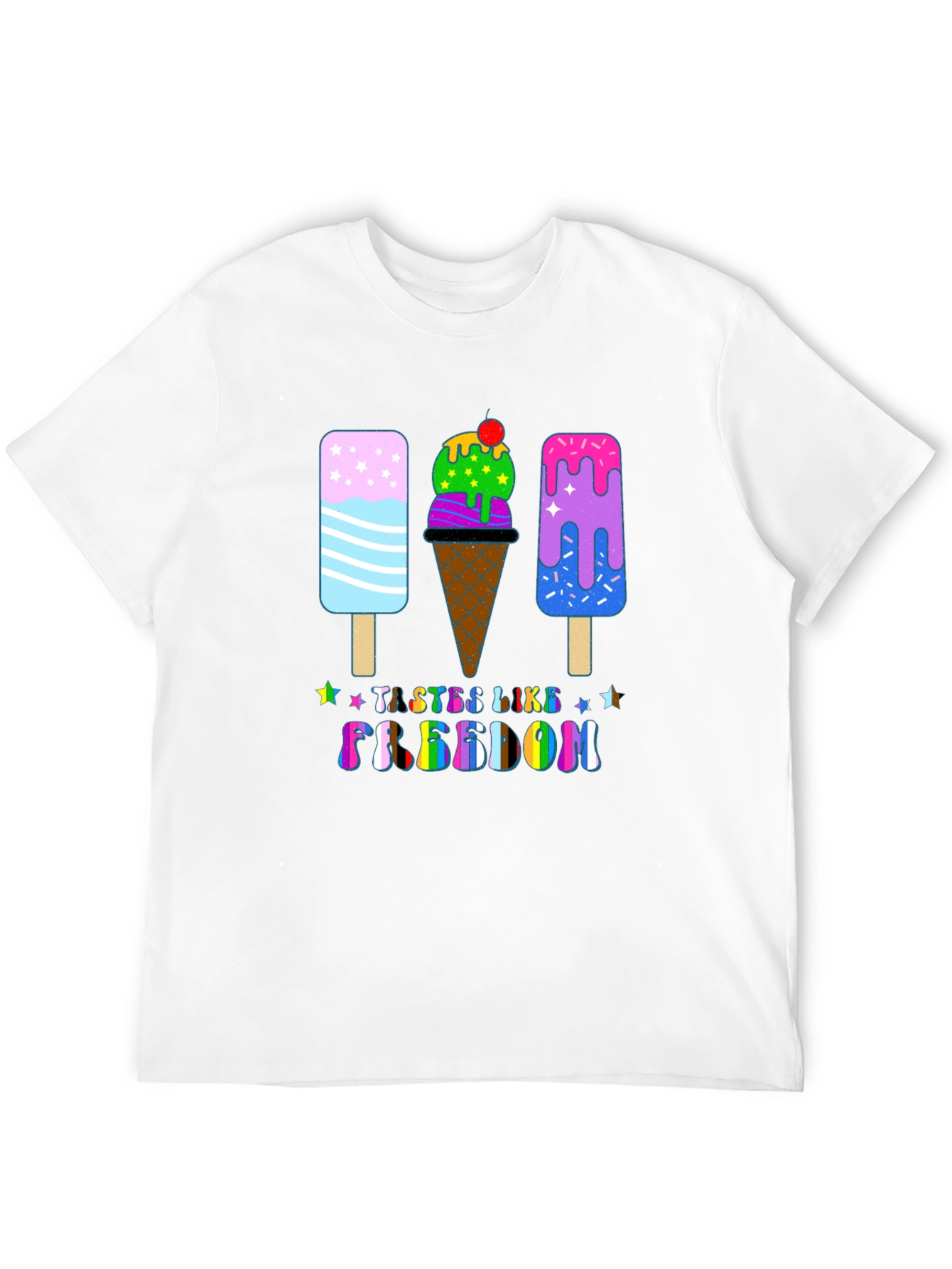 Tastes Like Freedom Ice Cream Graphic Tee