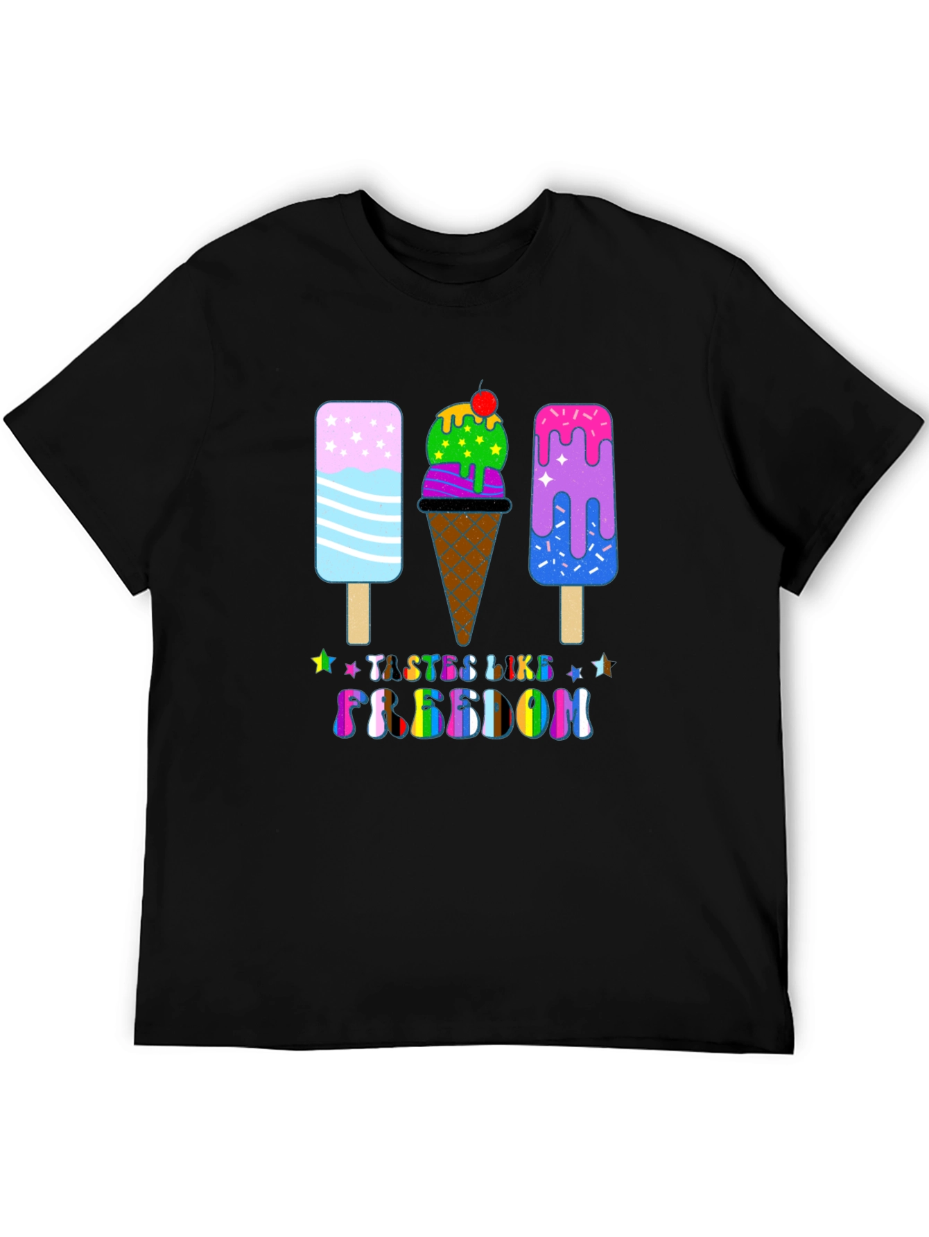 Tastes Like Freedom Ice Cream Graphic Tee
