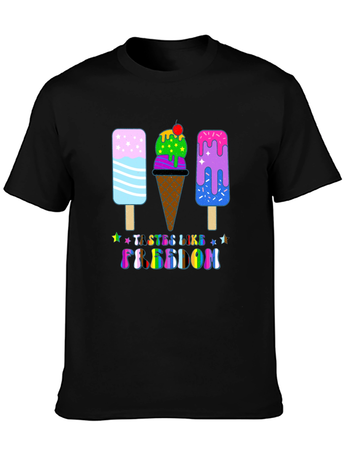 Tastes Like Freedom Ice Cream Graphic Tee