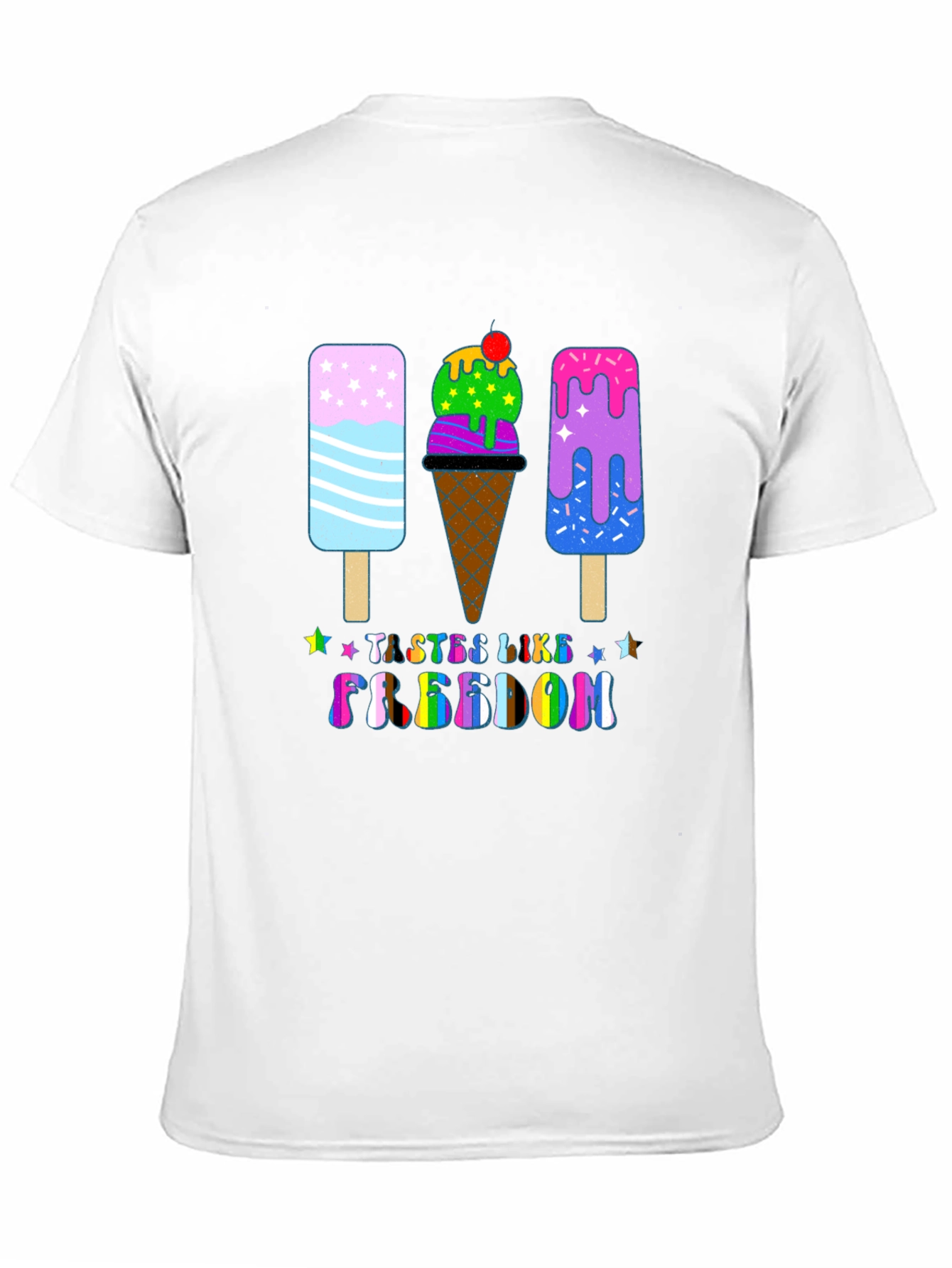 Tastes Like Freedom Ice Cream Graphic Tee