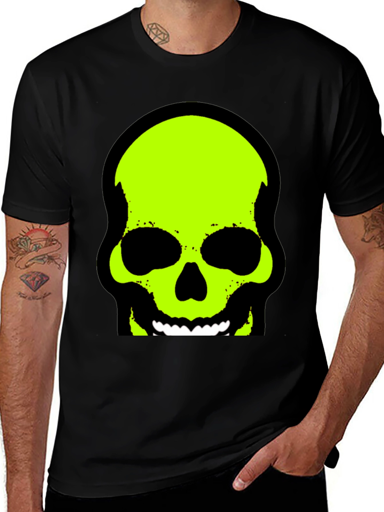 Skull Graphic Tee - Black T-Shirt