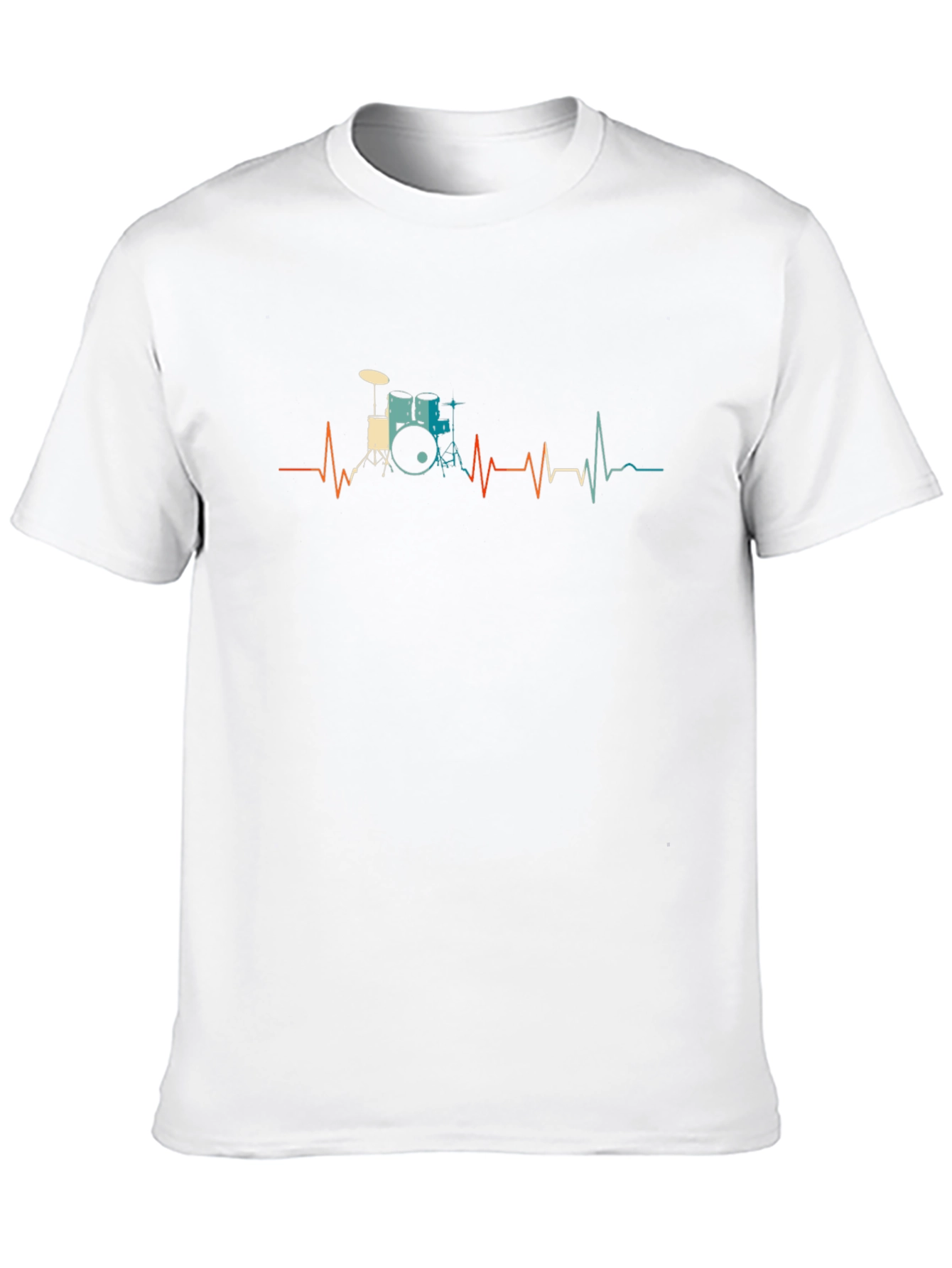Drumbeat Heartbeat Tee - Music Lover Shirt