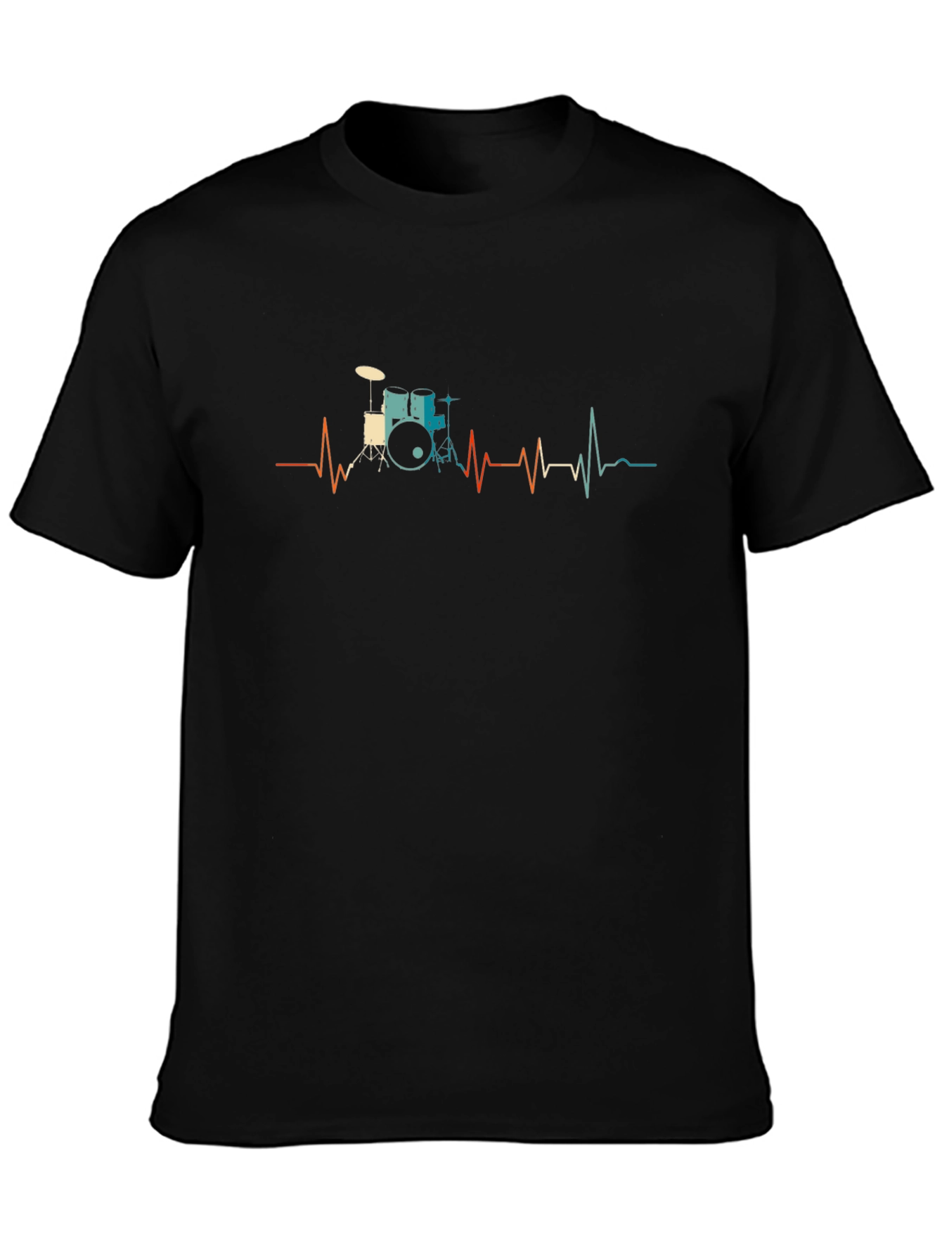 Drumbeat Heartbeat Tee - Music Lover Shirt