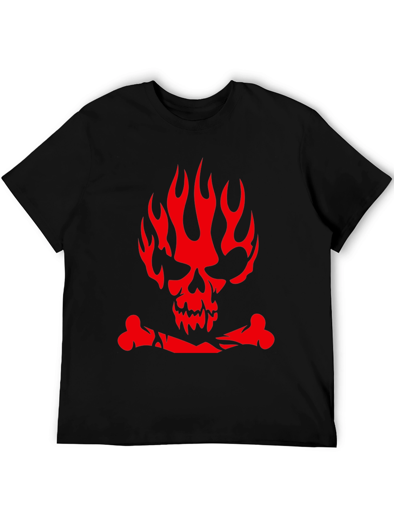 Edgy Skull & Crossbones Graphic Tee