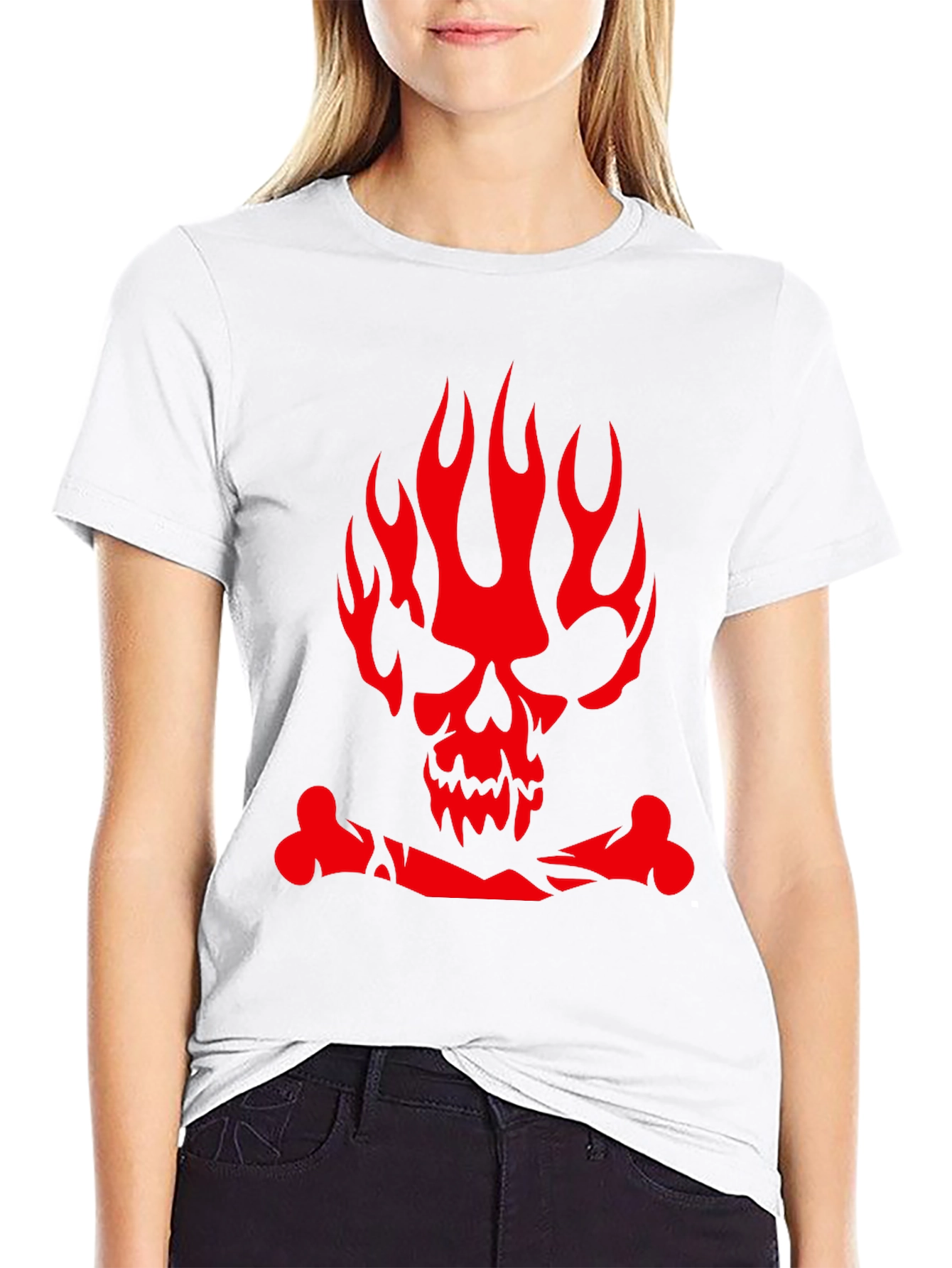 Edgy Skull & Crossbones Graphic Tee
