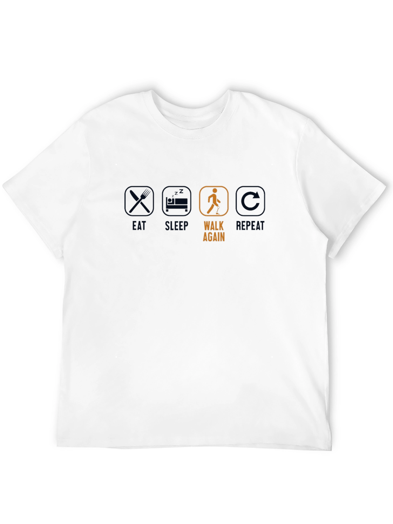 Eat Sleep Walk Again Repeat T-Shirt