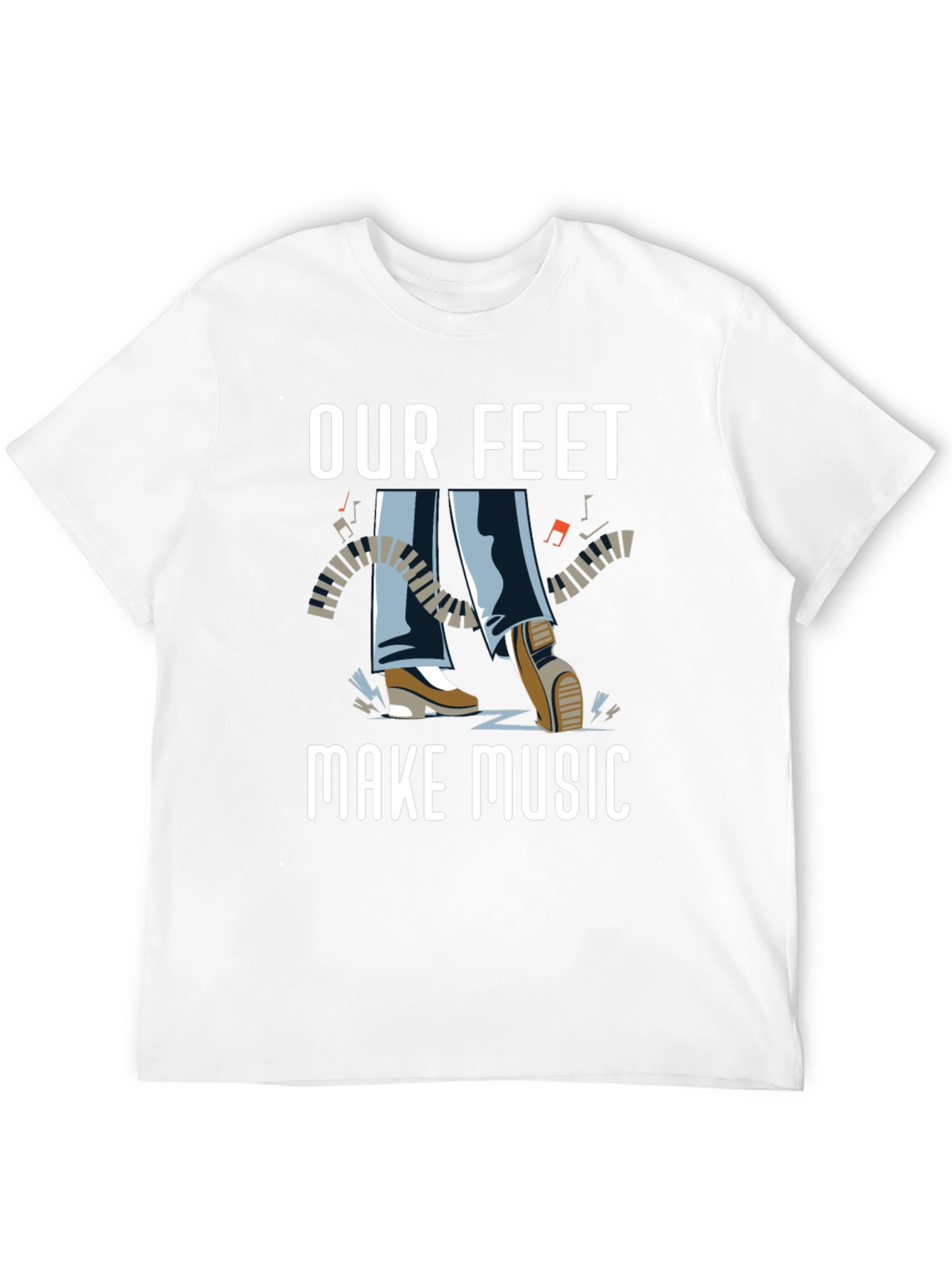 Our Feet Make Music Graphic T-Shirt